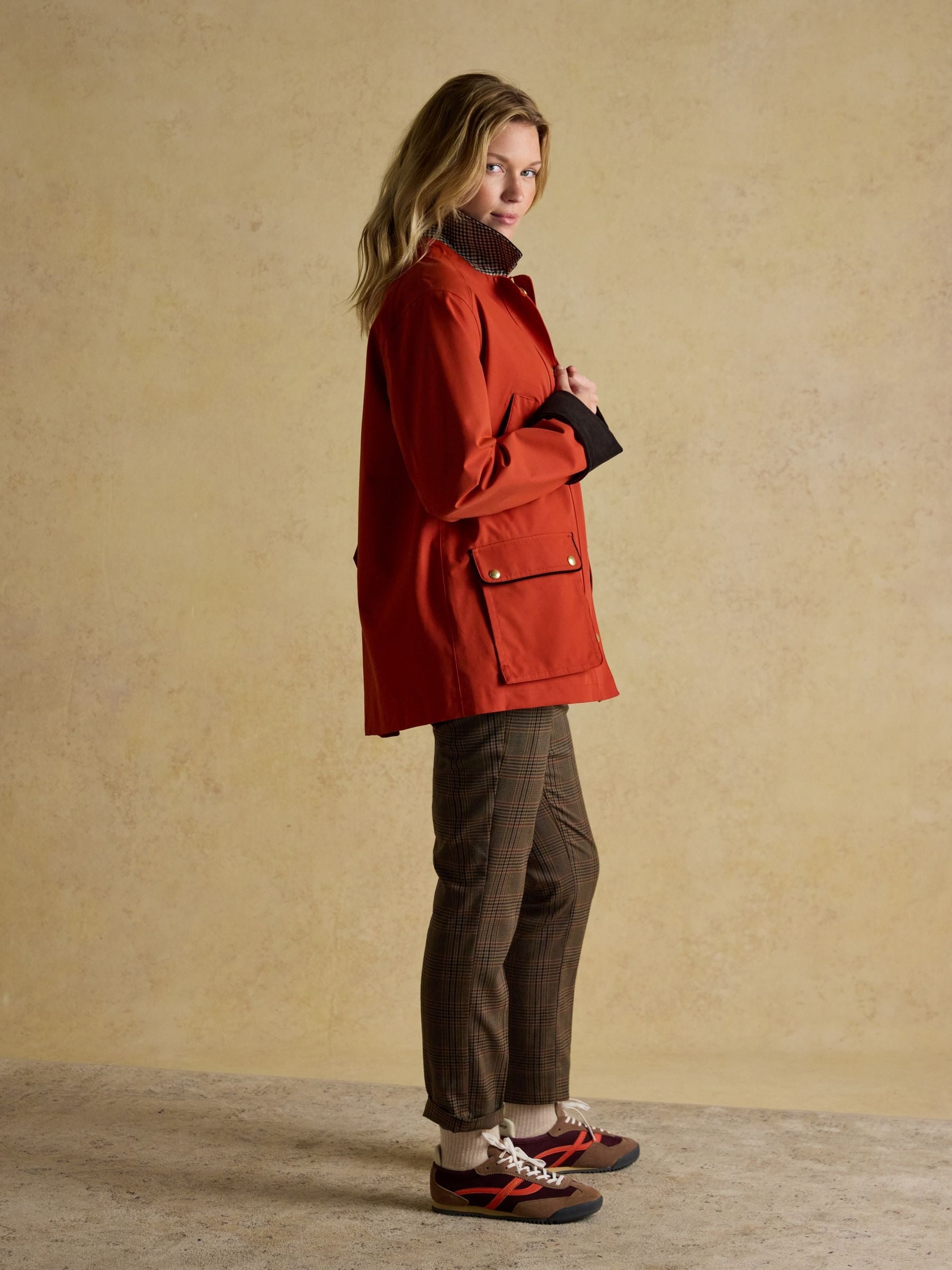 Katherine Burnt Orange Waterproof Heritage Coat