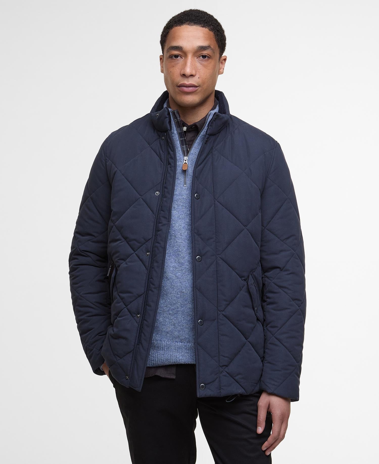 Winter Chelsea Quilted Jacket - Dark Navy/Midnight Oak