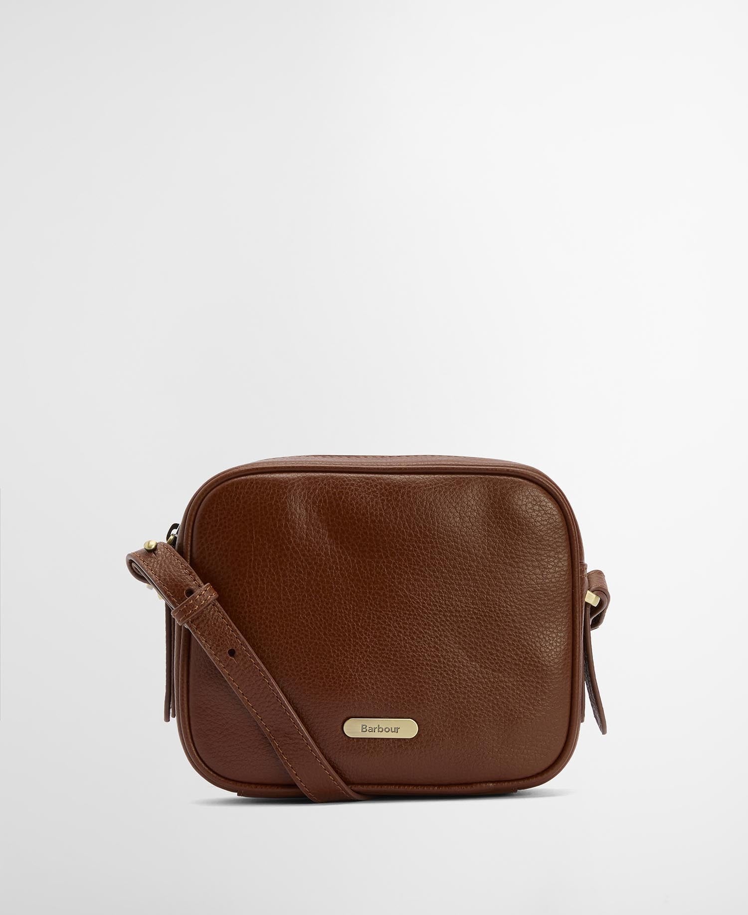 Daphne Leather Crossbody Bag - Brown