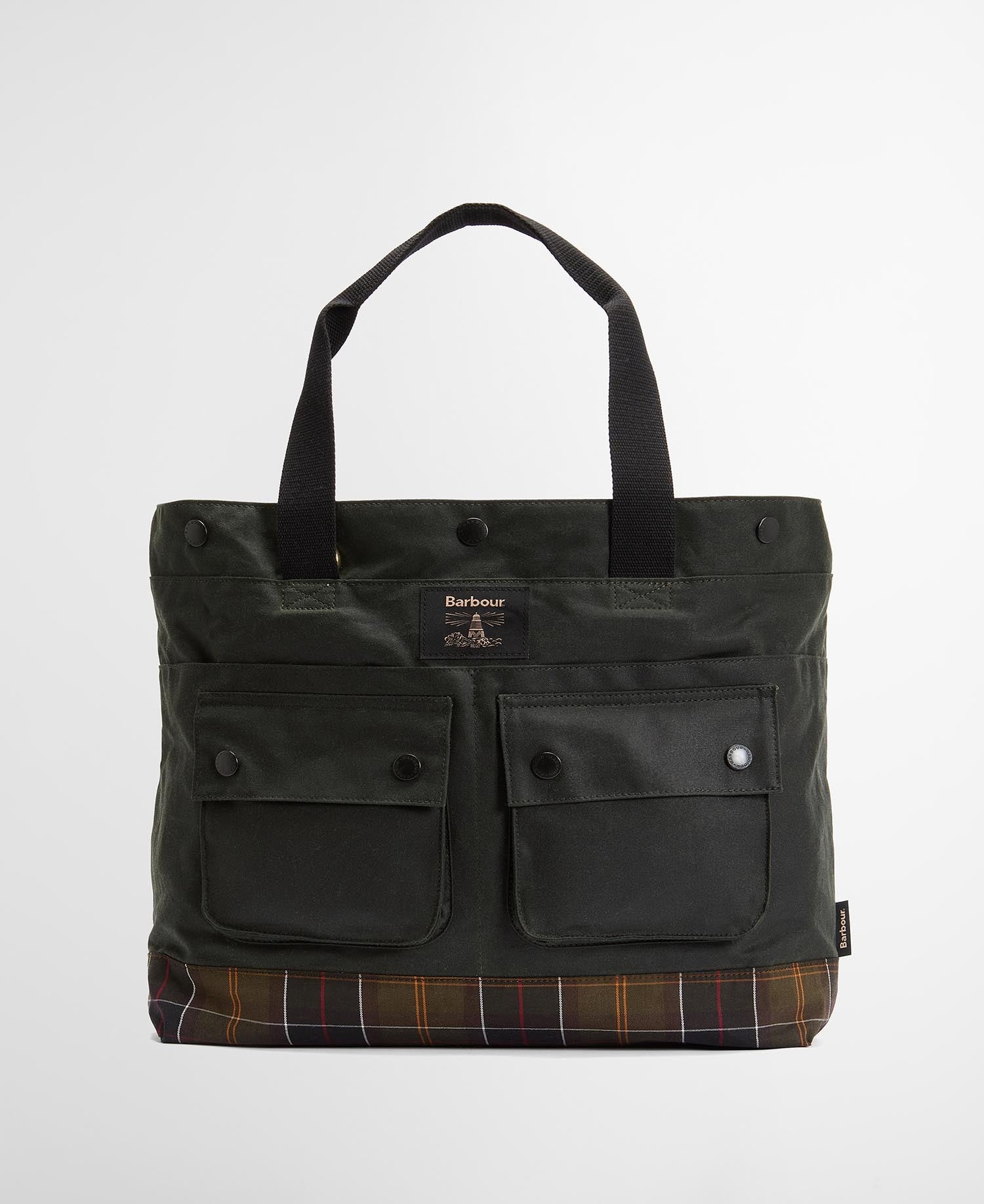Field Waxed Tote Bag - Sage/Classic