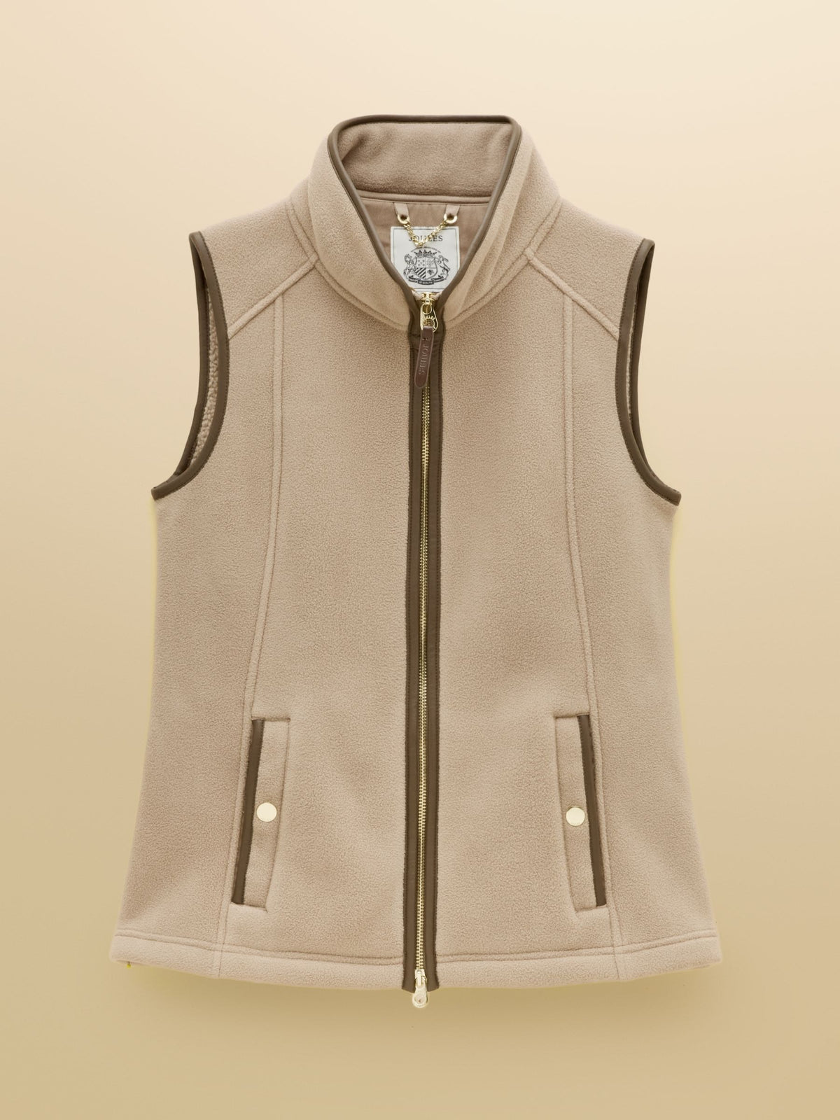Heritage Mink Brown Regular Polar Fleece Gilet