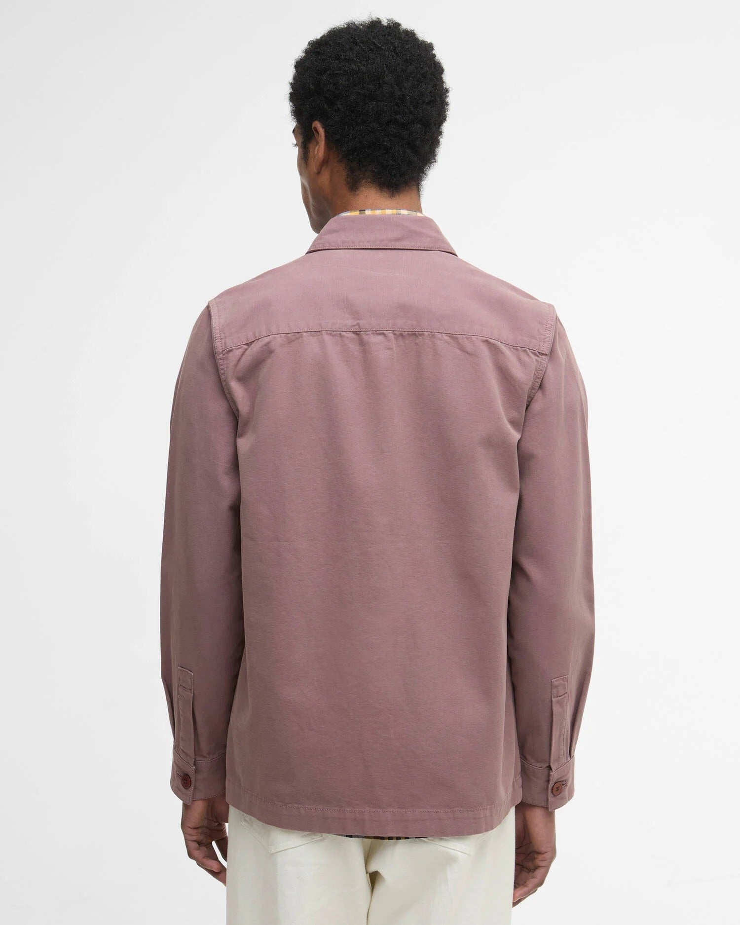 Washed Cotton Overshirt - Peppercorn