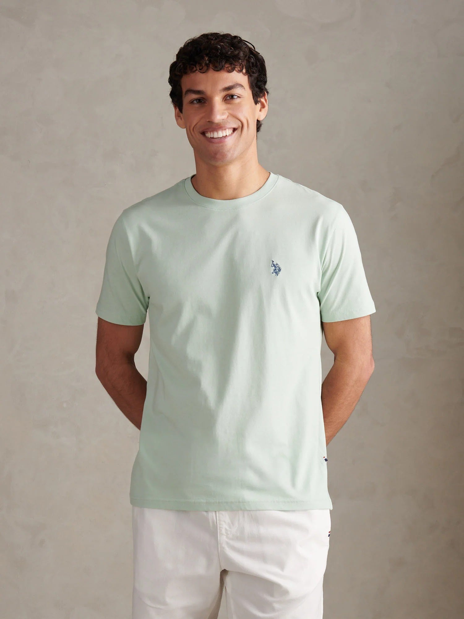 Mens Double Horsemen T-Shirt Aqua Foam
