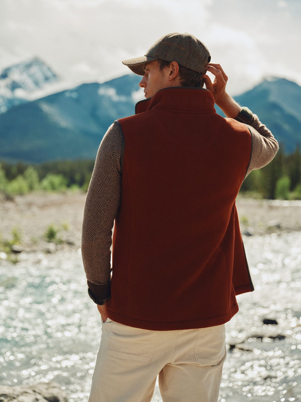 Heritage Rust Brown Fleece Gilet