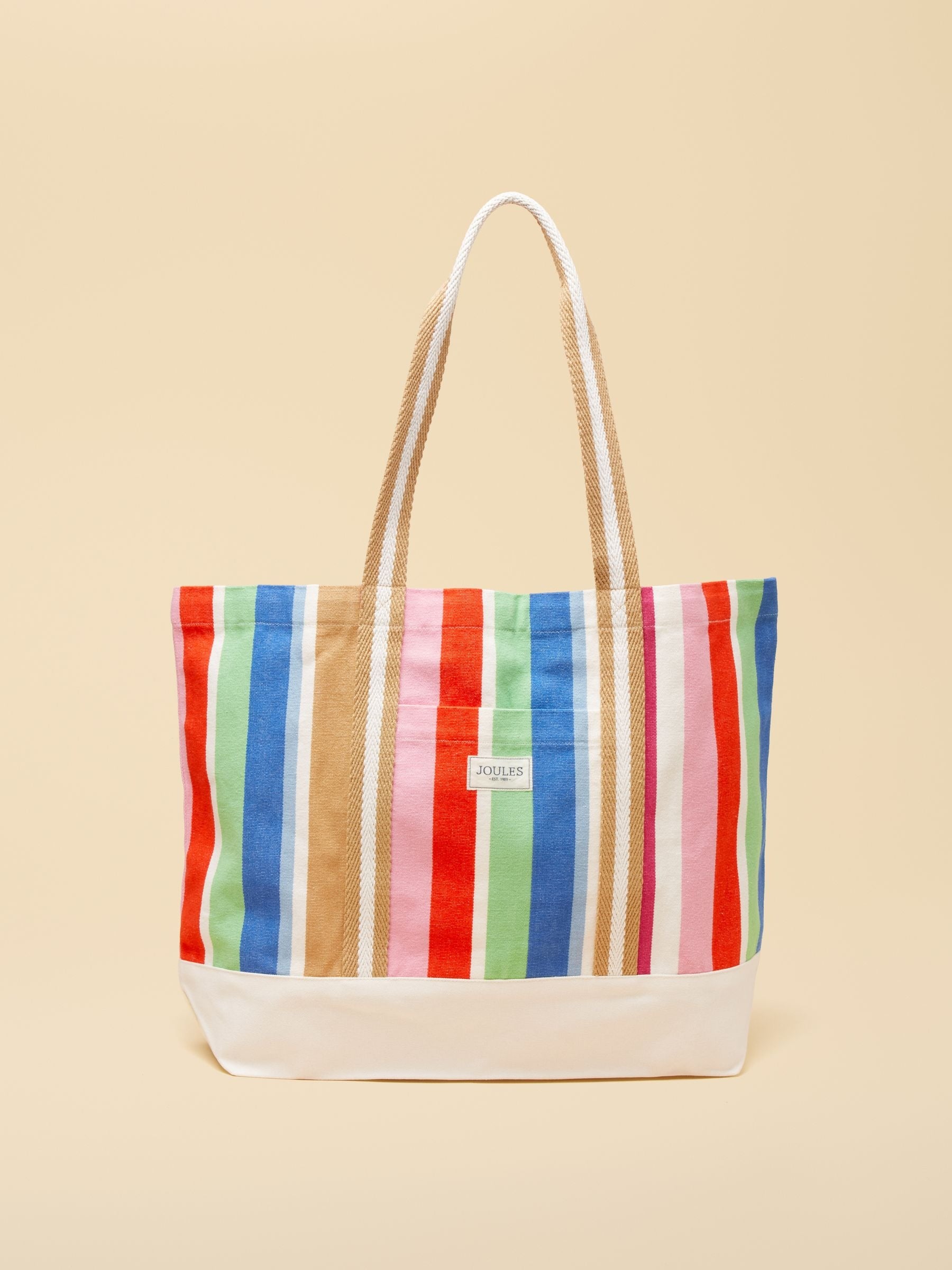 Promenade Multi Stripe Canvas Tote Bag