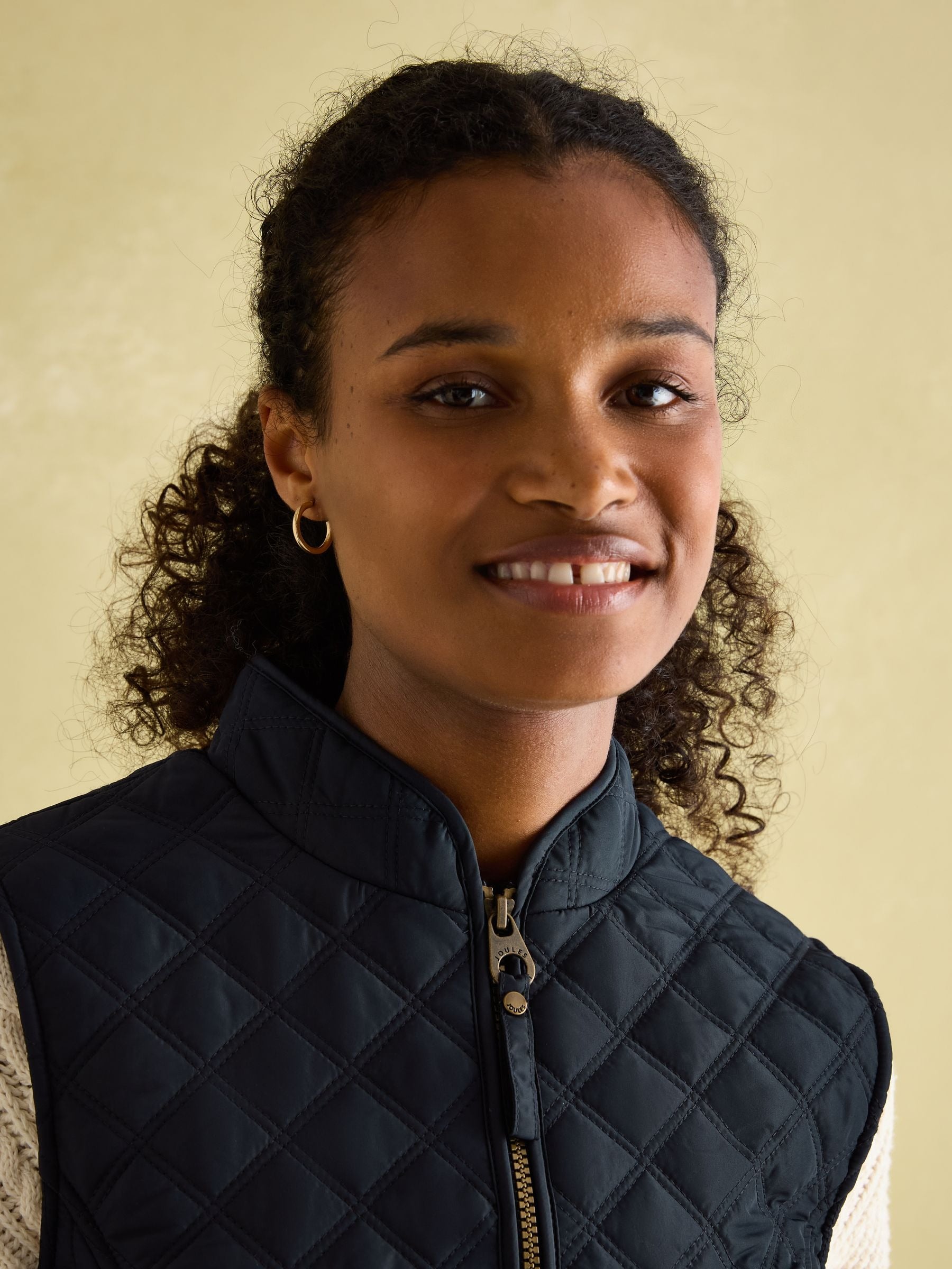 Minx Navy Blue Showerproof Diamond Quilted Gilet