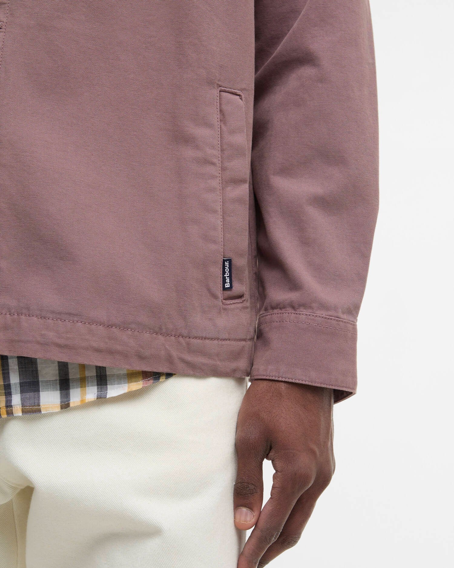 Washed Cotton Overshirt - Peppercorn