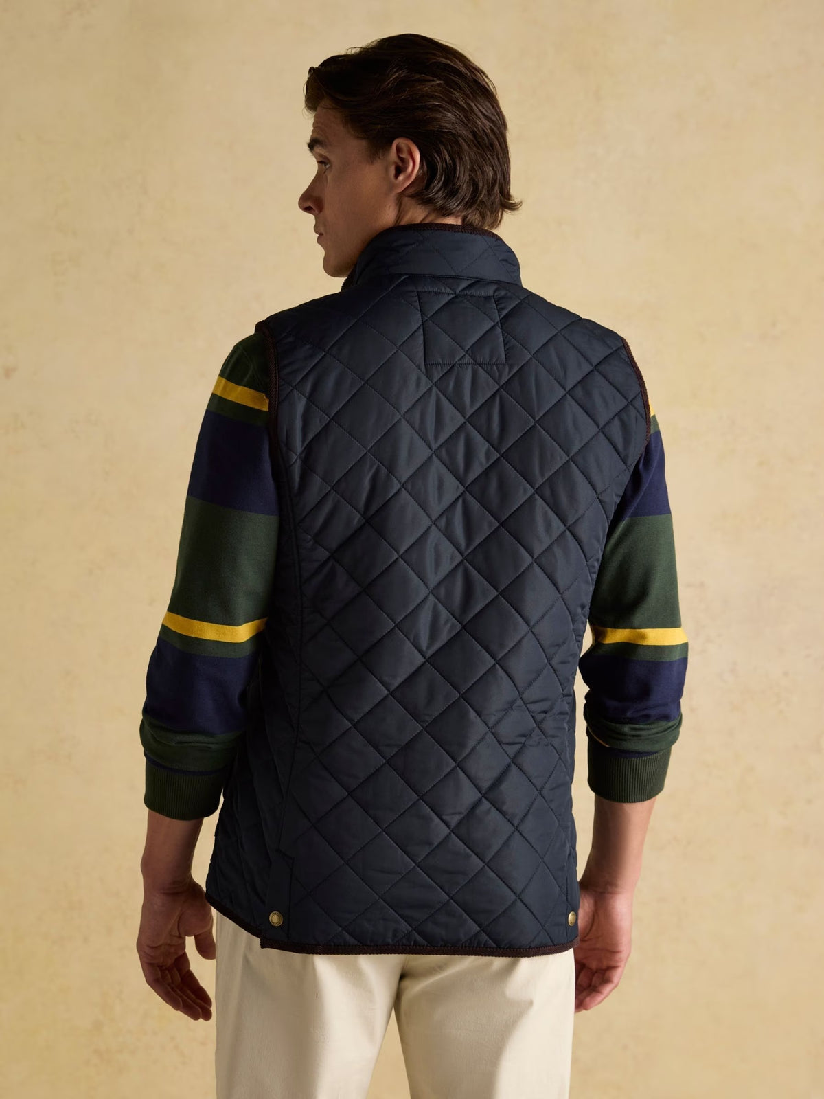 Maynard Navy Diamond Quilted Gilet