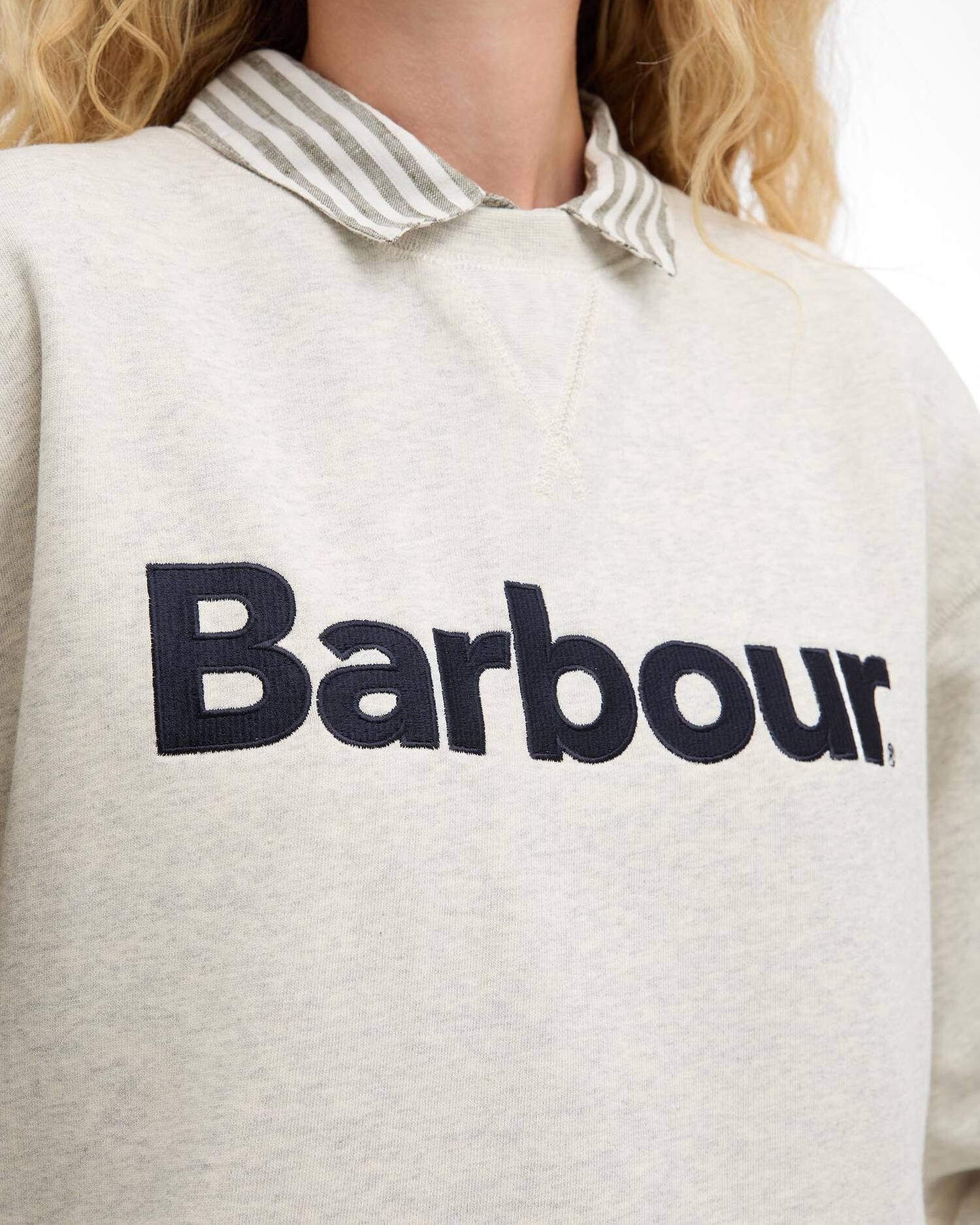 Hartland Logo Sweatshirt - Cloud Marl