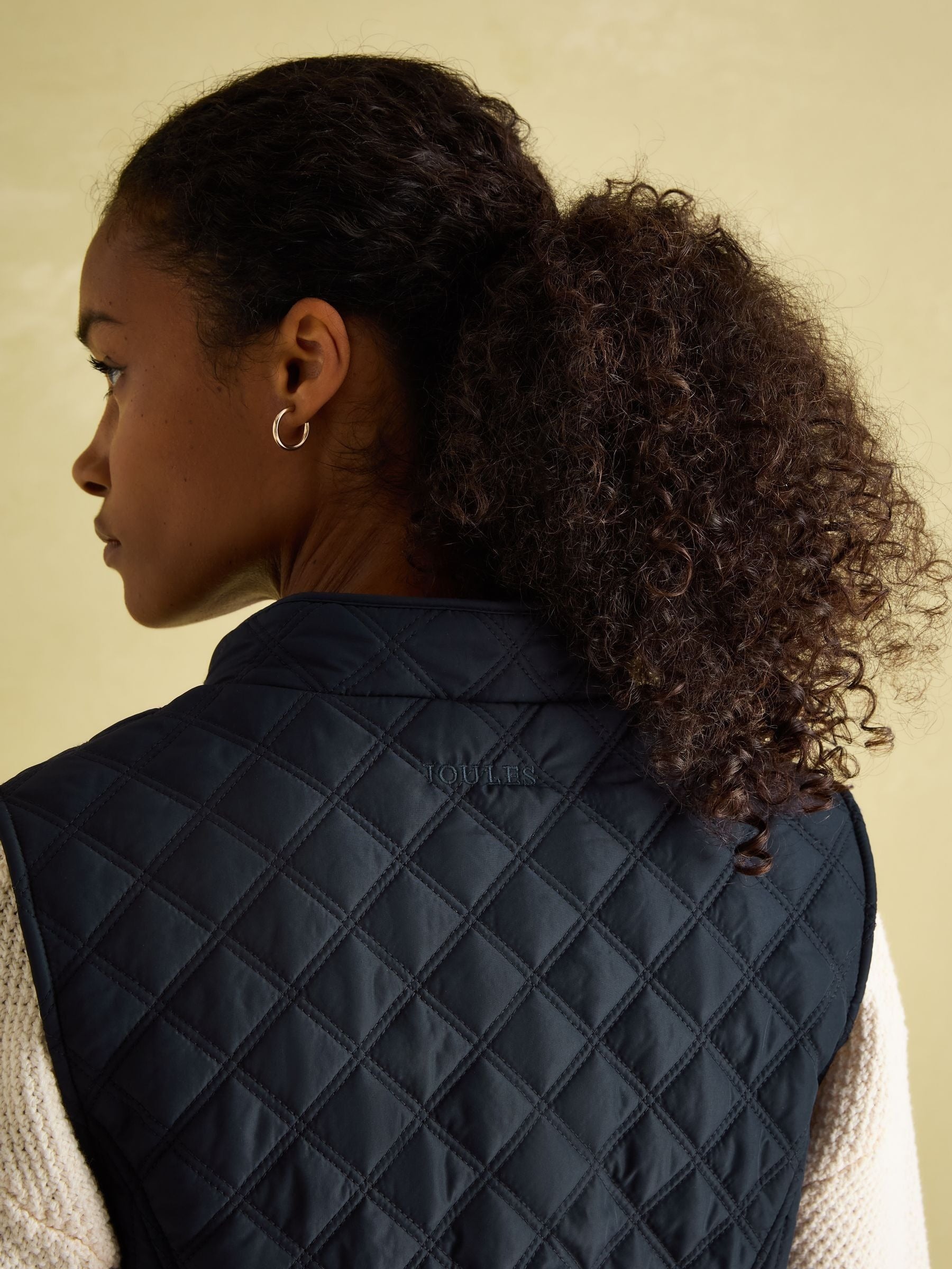 Minx Navy Blue Showerproof Diamond Quilted Gilet