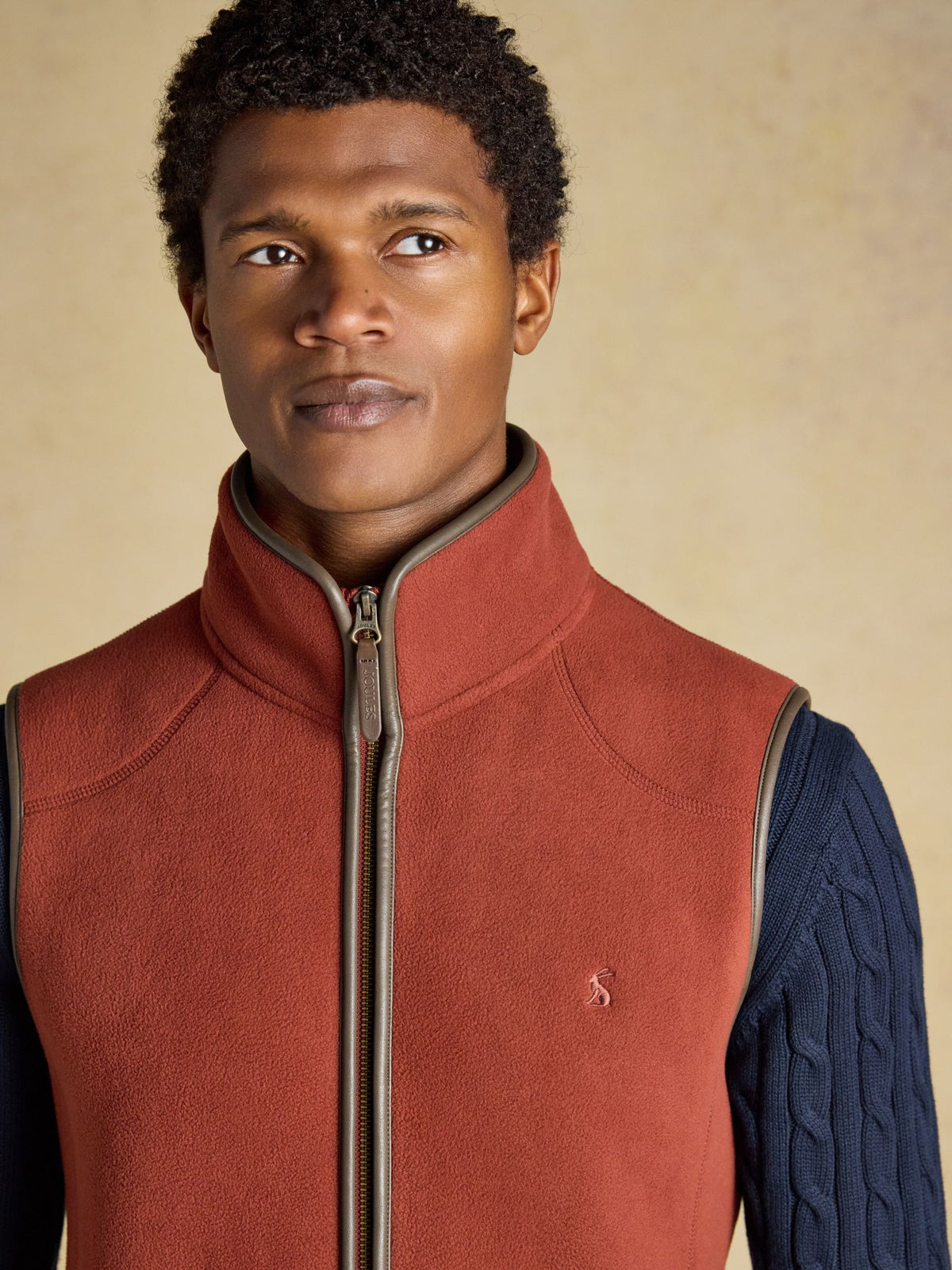Heritage Rust Brown Fleece Gilet