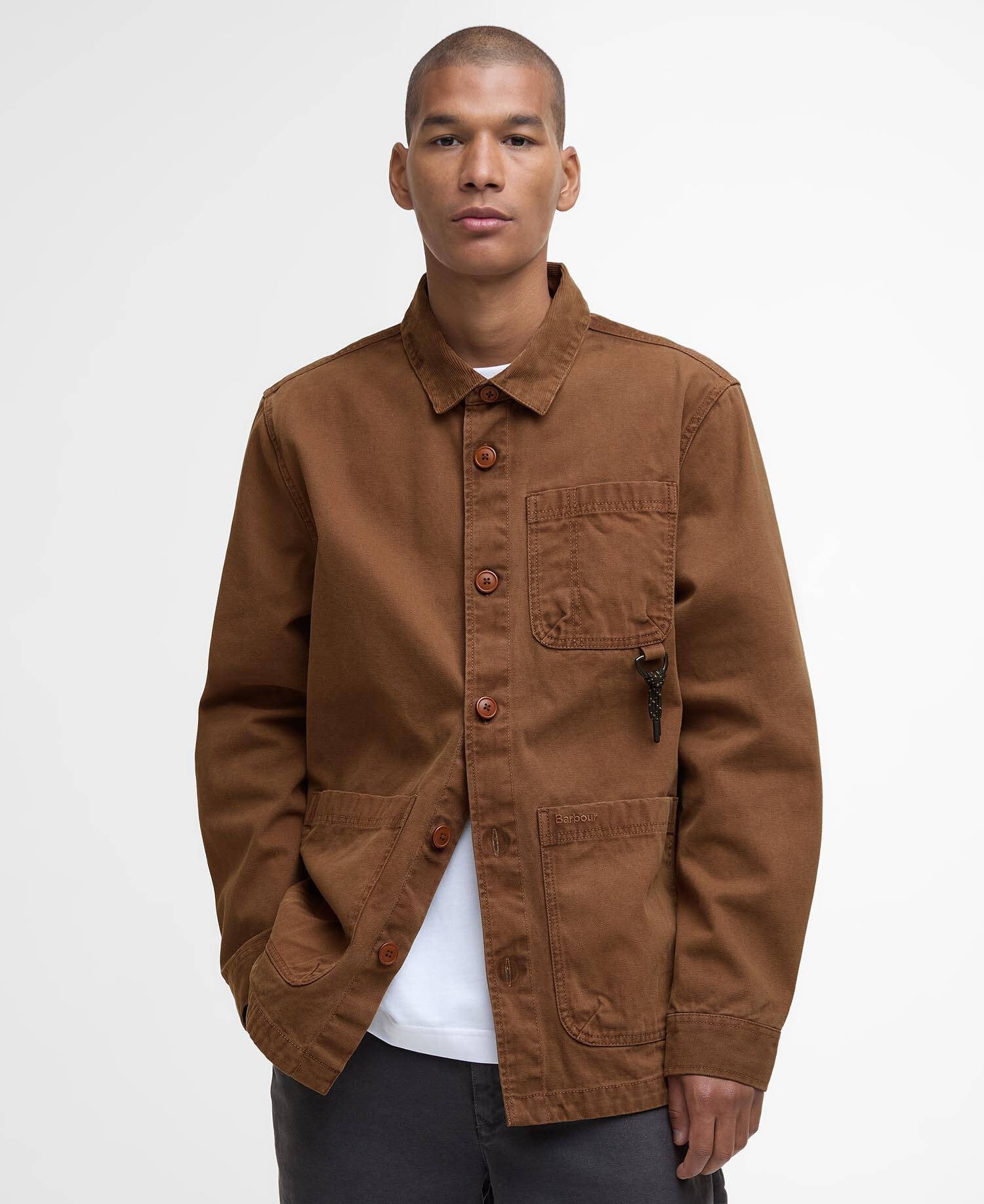 Bowland Garment Dyed Overshirt - Umber
