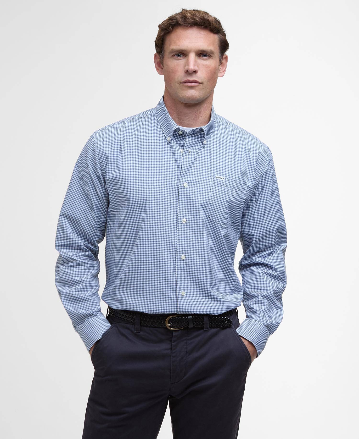 Finwell Regular Long-Sleeved Shirt - Sky