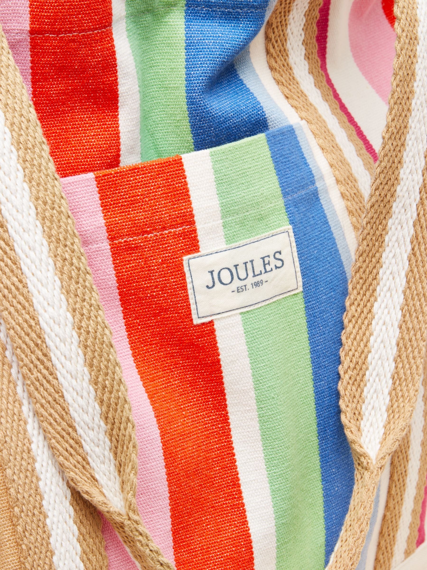 Promenade Multi Stripe Canvas Tote Bag