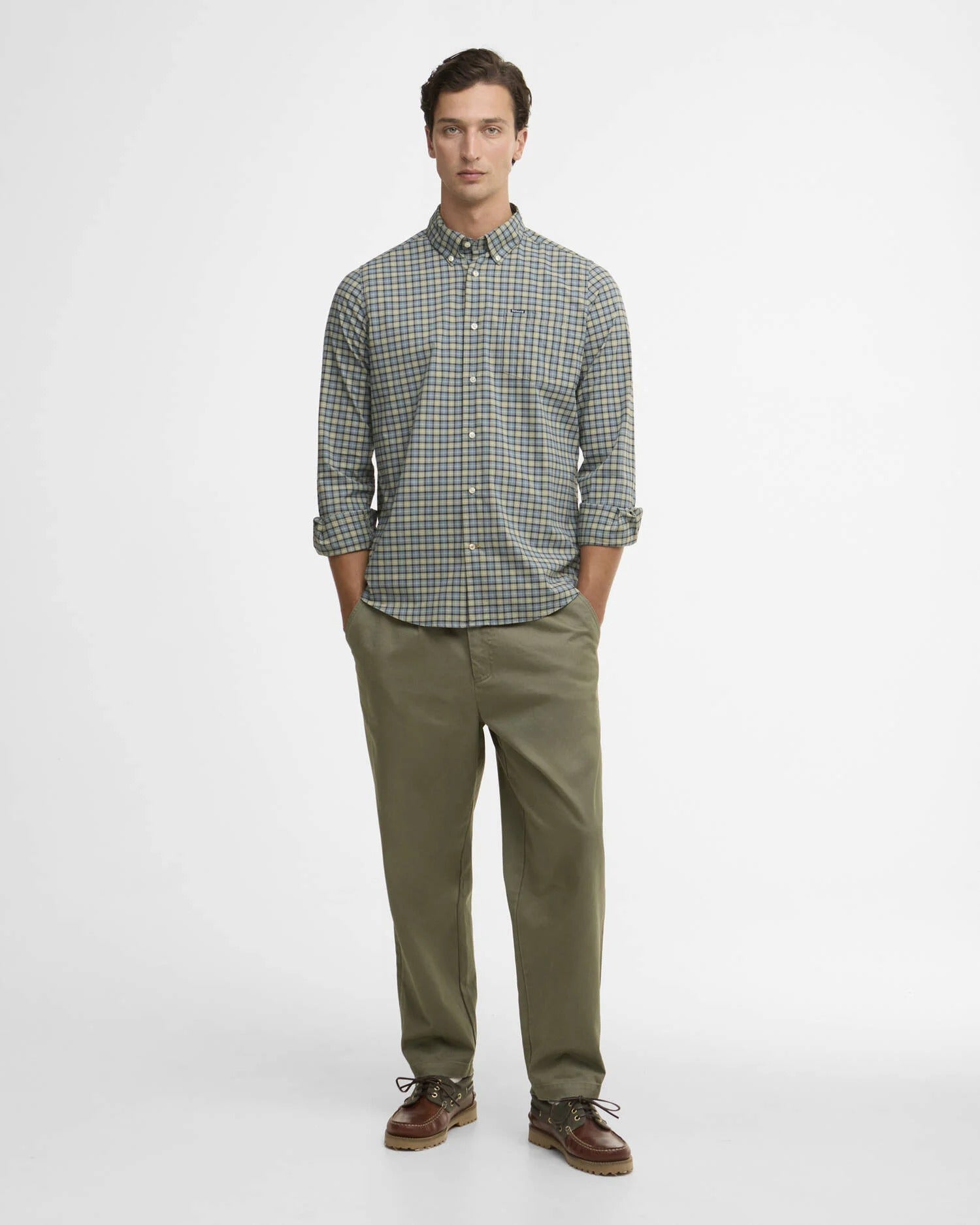 Lomond Tailored Long-Sleeved Shirt - Highland Loch Tartan