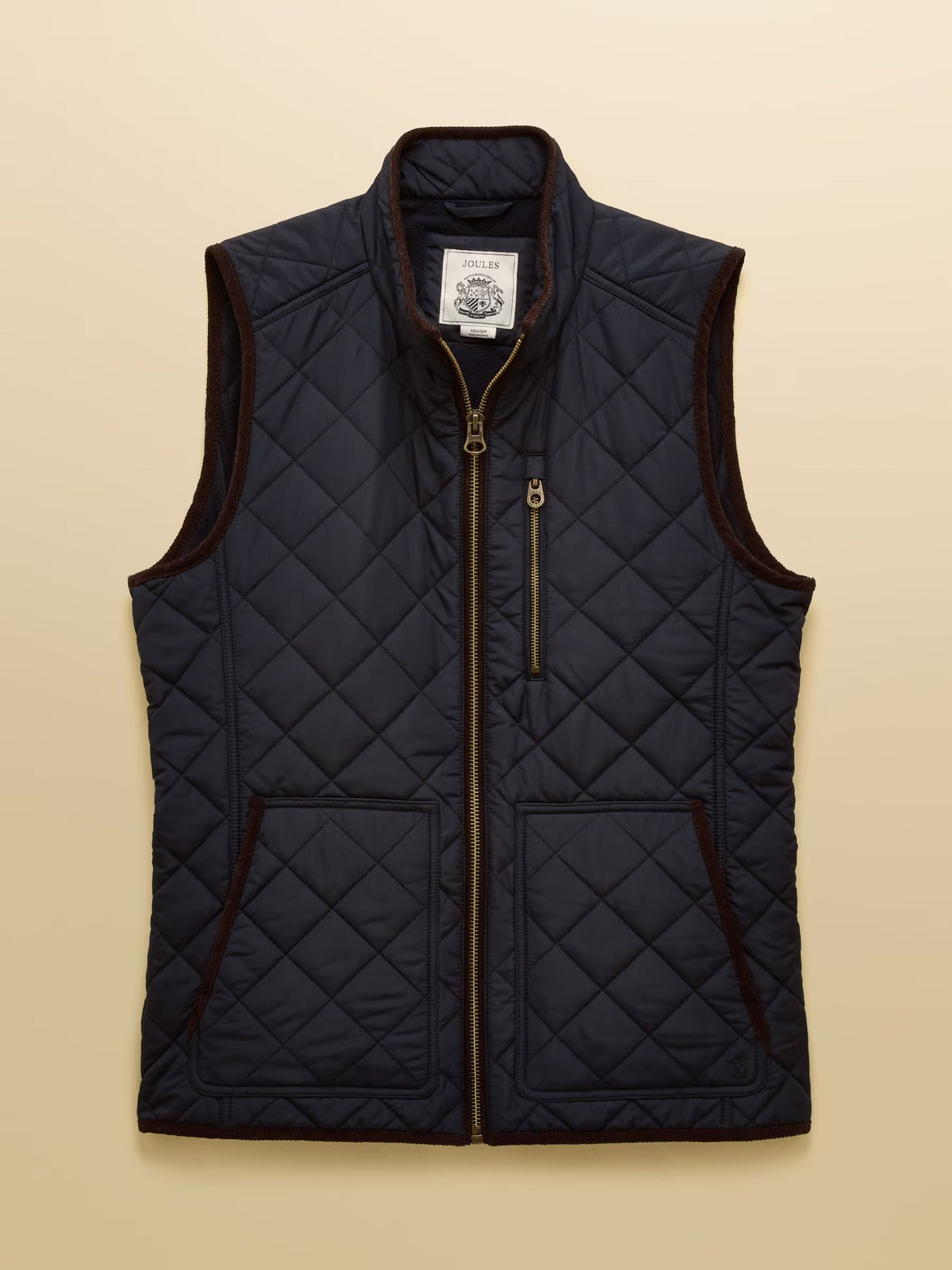 Maynard Navy Diamond Quilted Gilet
