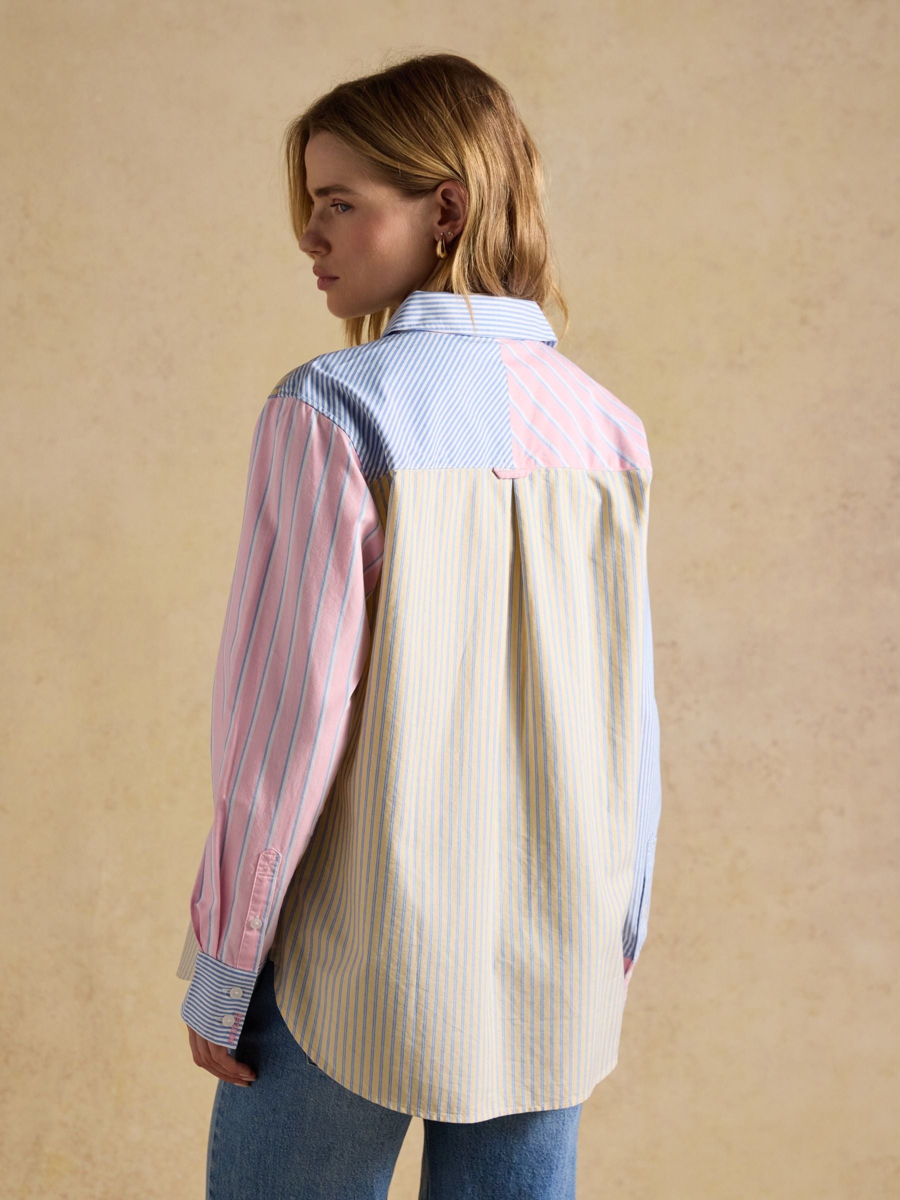 Hotchpotch Striped Boyfriend Fit Oxford Shirt