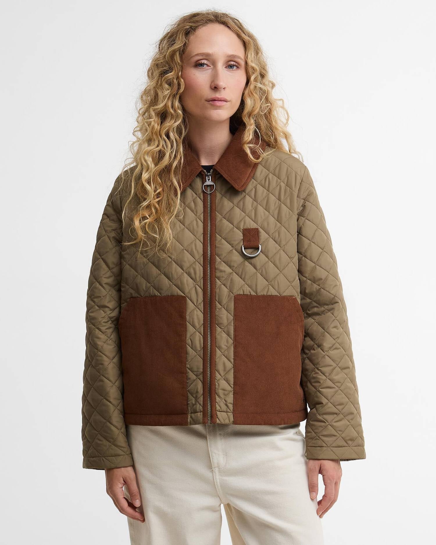 Aylesby Quilted Jacket - Dusky Green