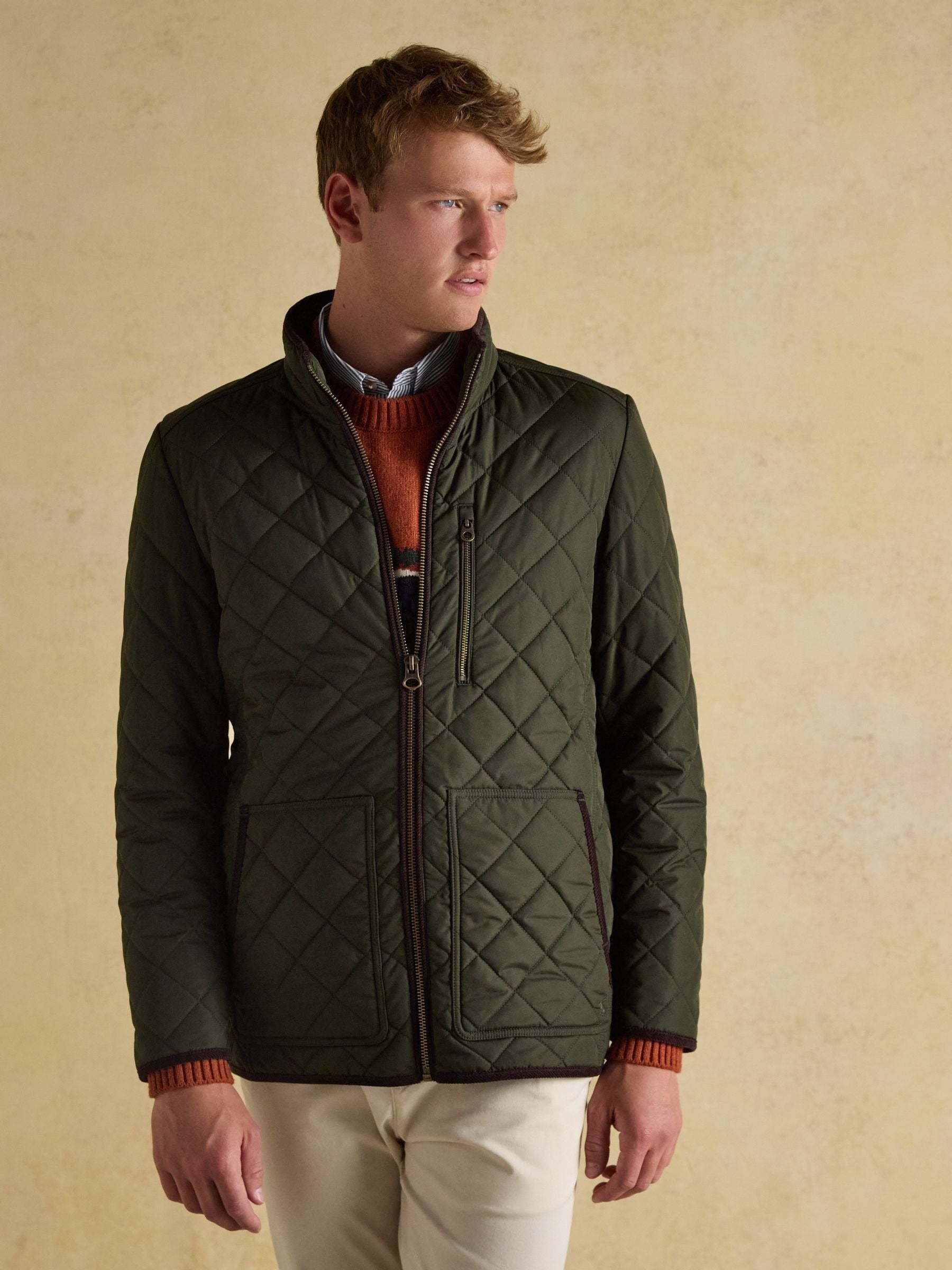 Maynard Green Diamond Quilted Jacket