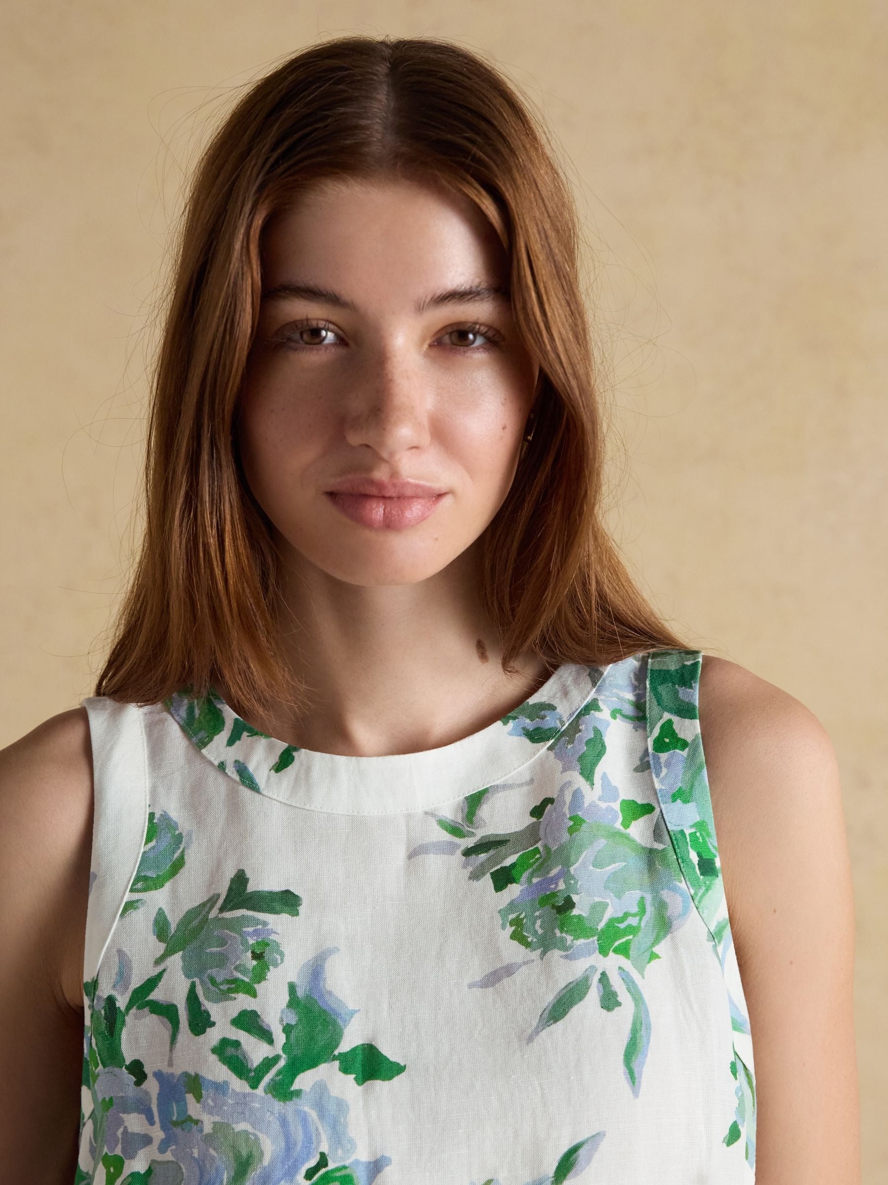 Delphine Blue Floral Shift Dress