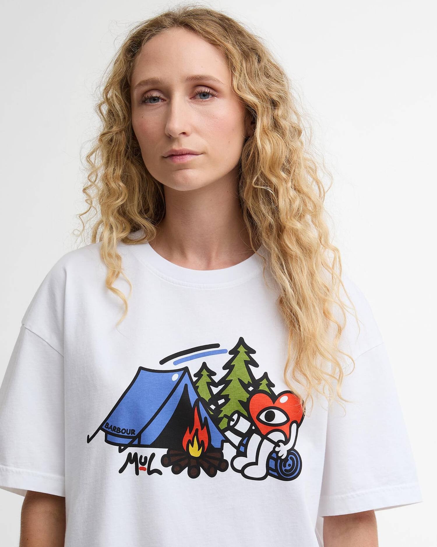 Barbour x Mul Grainger Oversized T-Shirt White