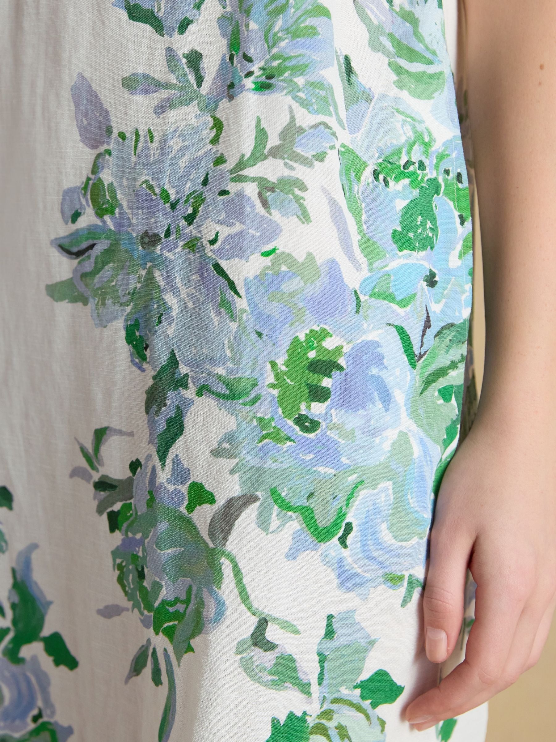 Delphine Blue Floral Shift Dress