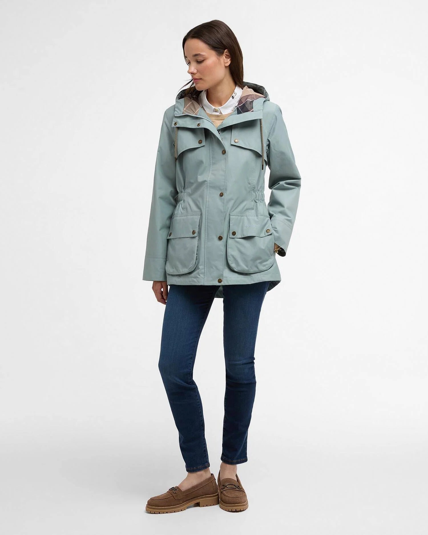 Maple Waterproof Jacket - Blue Sage/Gardenia