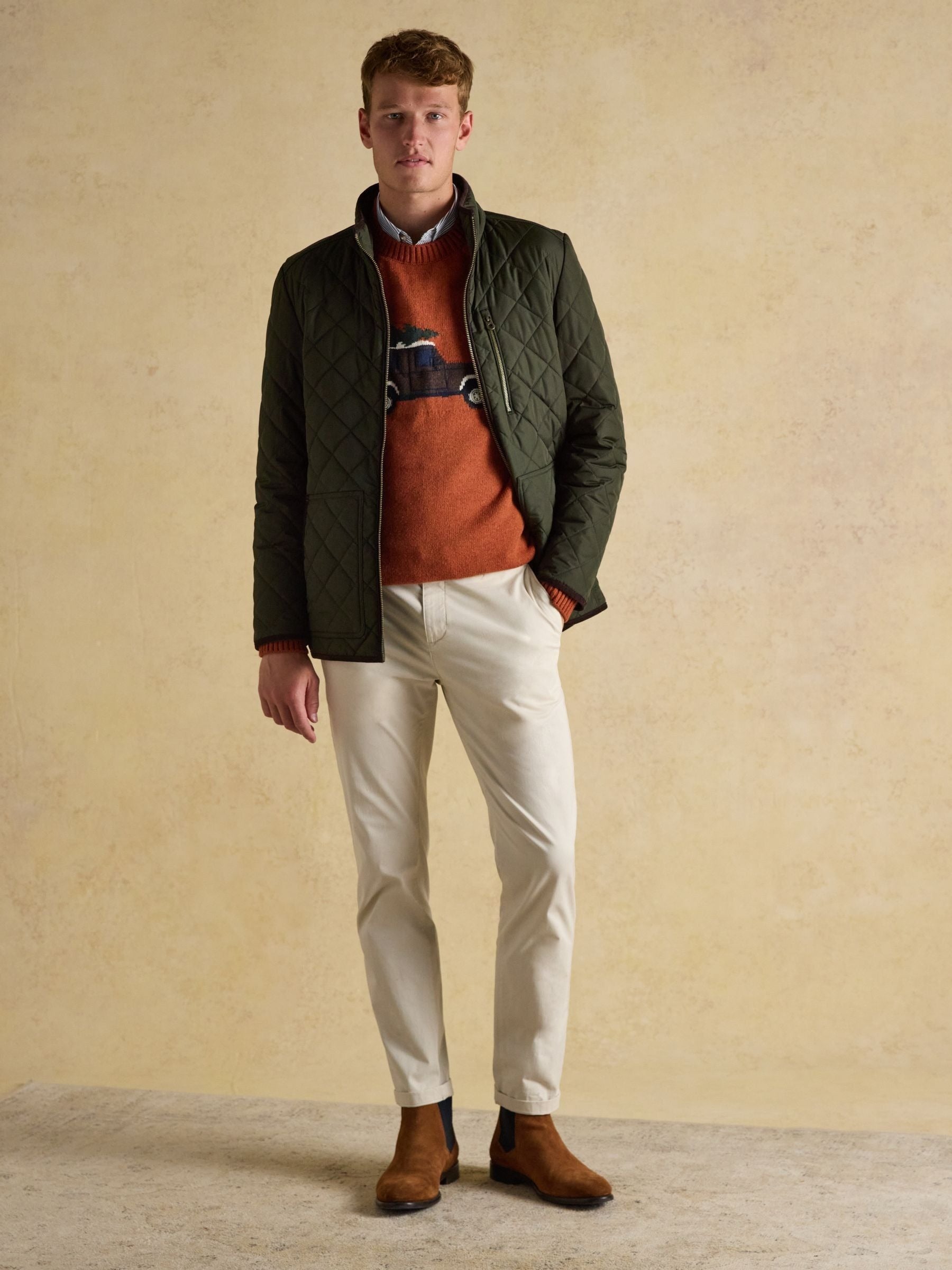 Maynard Green Diamond Quilted Jacket