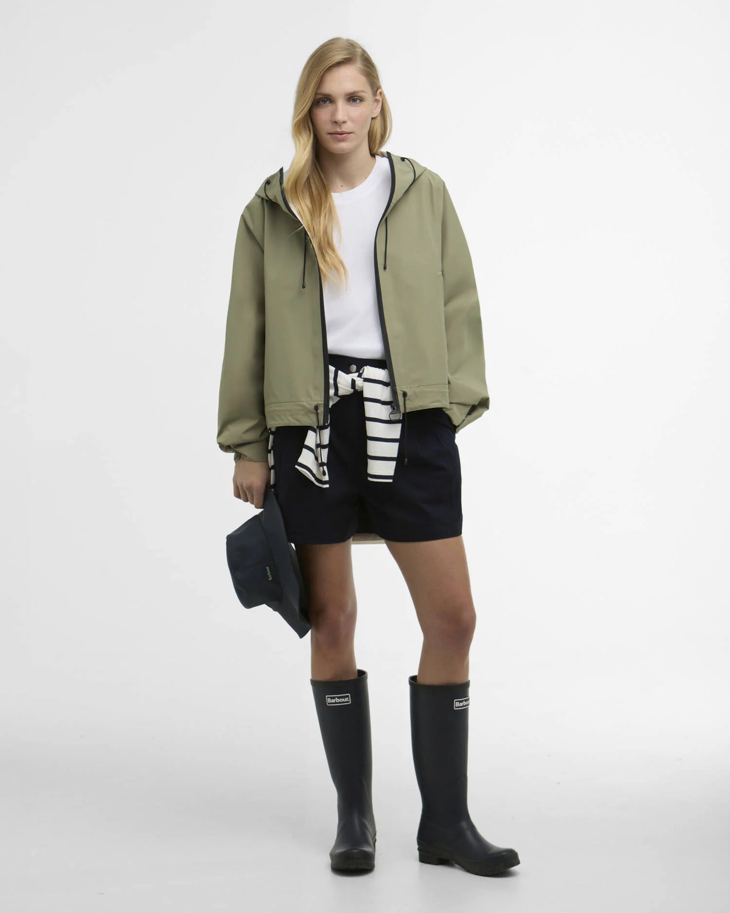 Thorpe Waterproof Jacket - Bleached Olive/Fondant