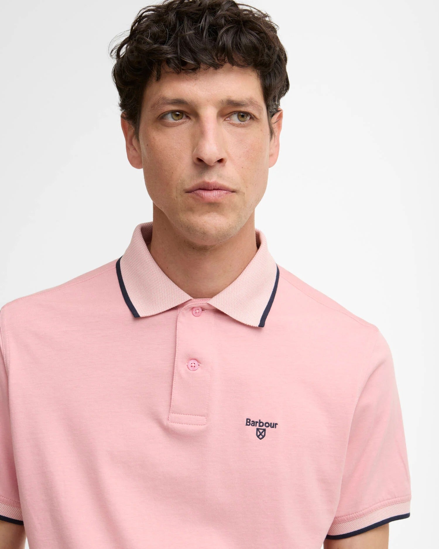 Cornsay Short-Sleeved Polo Shirt - Mineral Pink