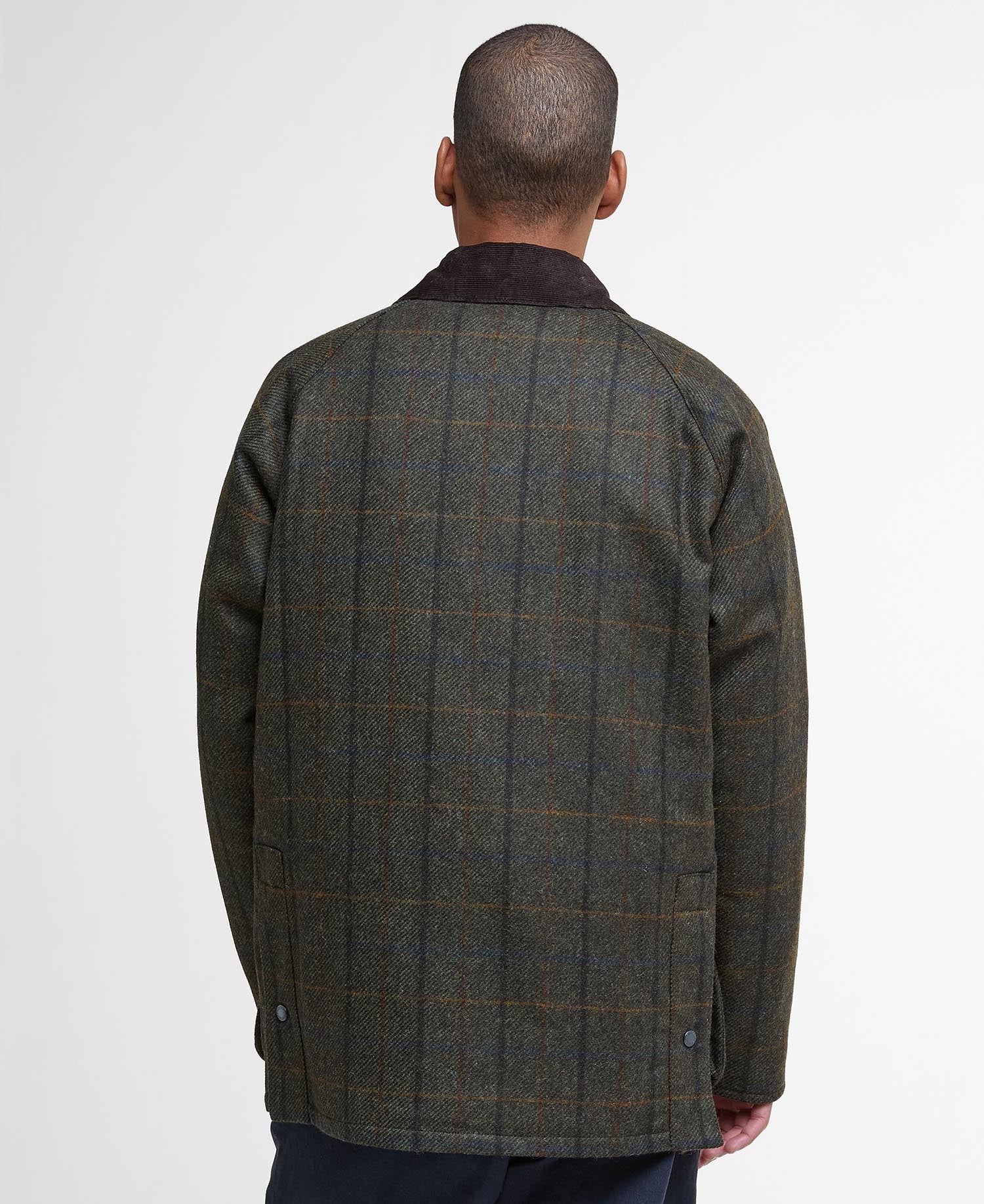 Bedale Check Wool Jacket - Brown