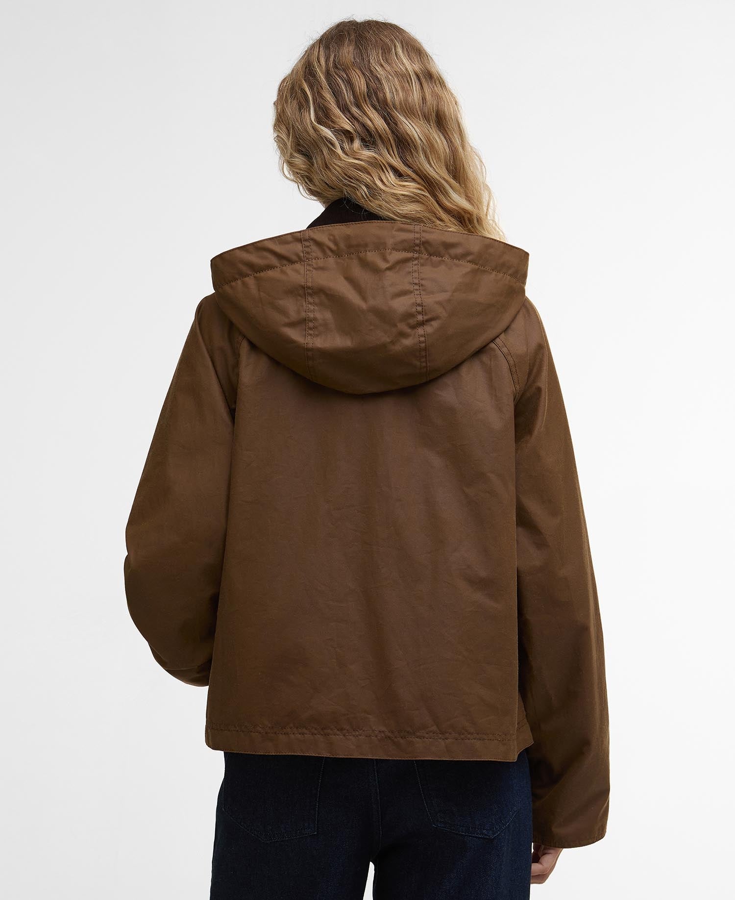 Myra Waxed Duffle Coat - Bark/Hessian Tartan