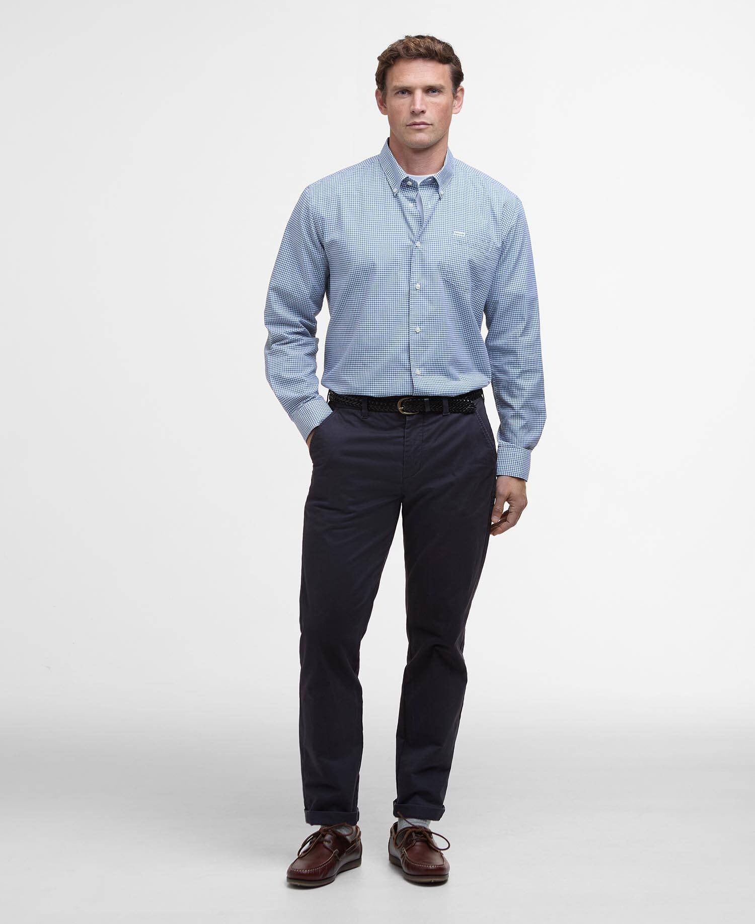 Finwell Regular Long-Sleeved Shirt - Sky