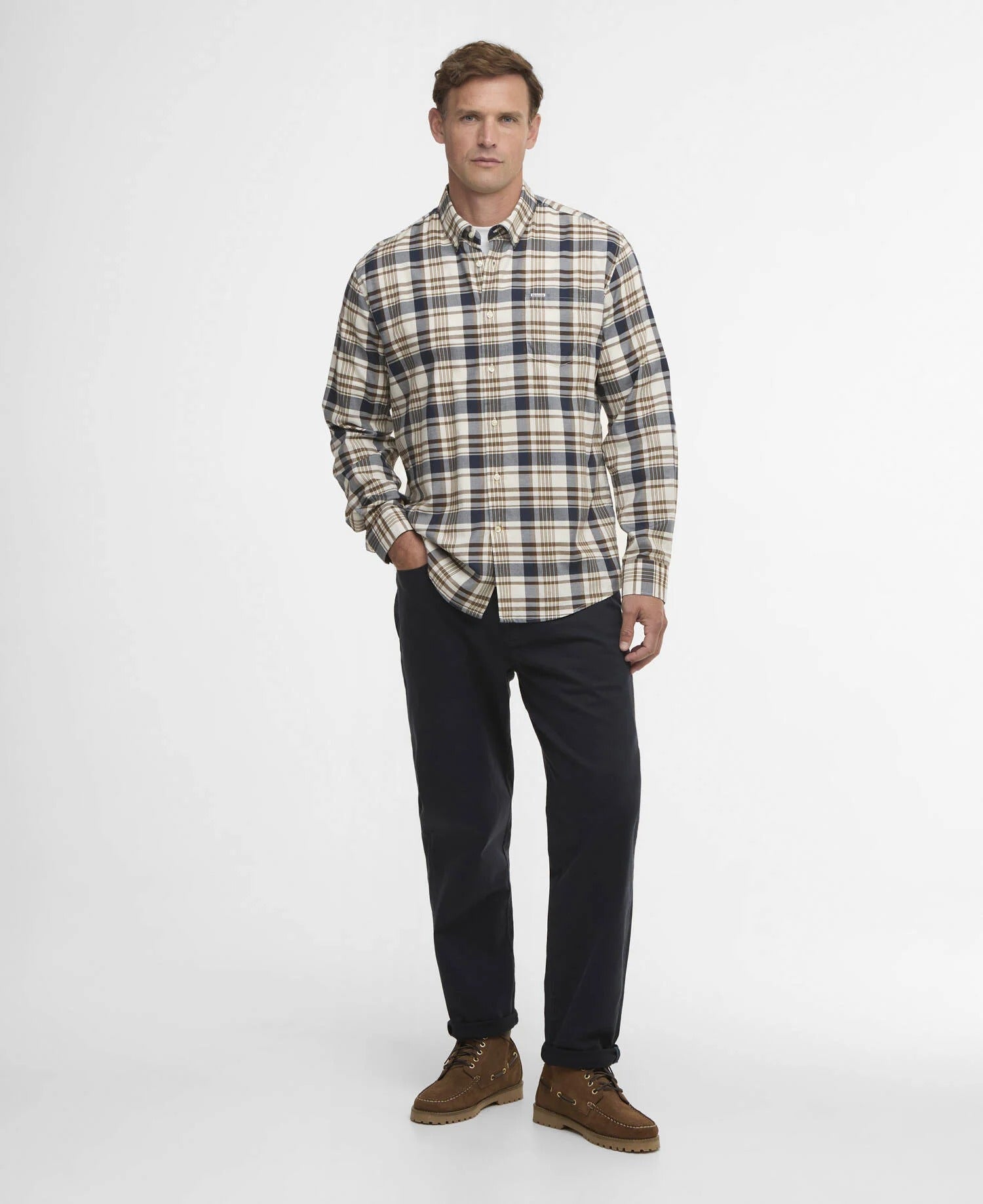Hunwick Regular Shirt - Navy