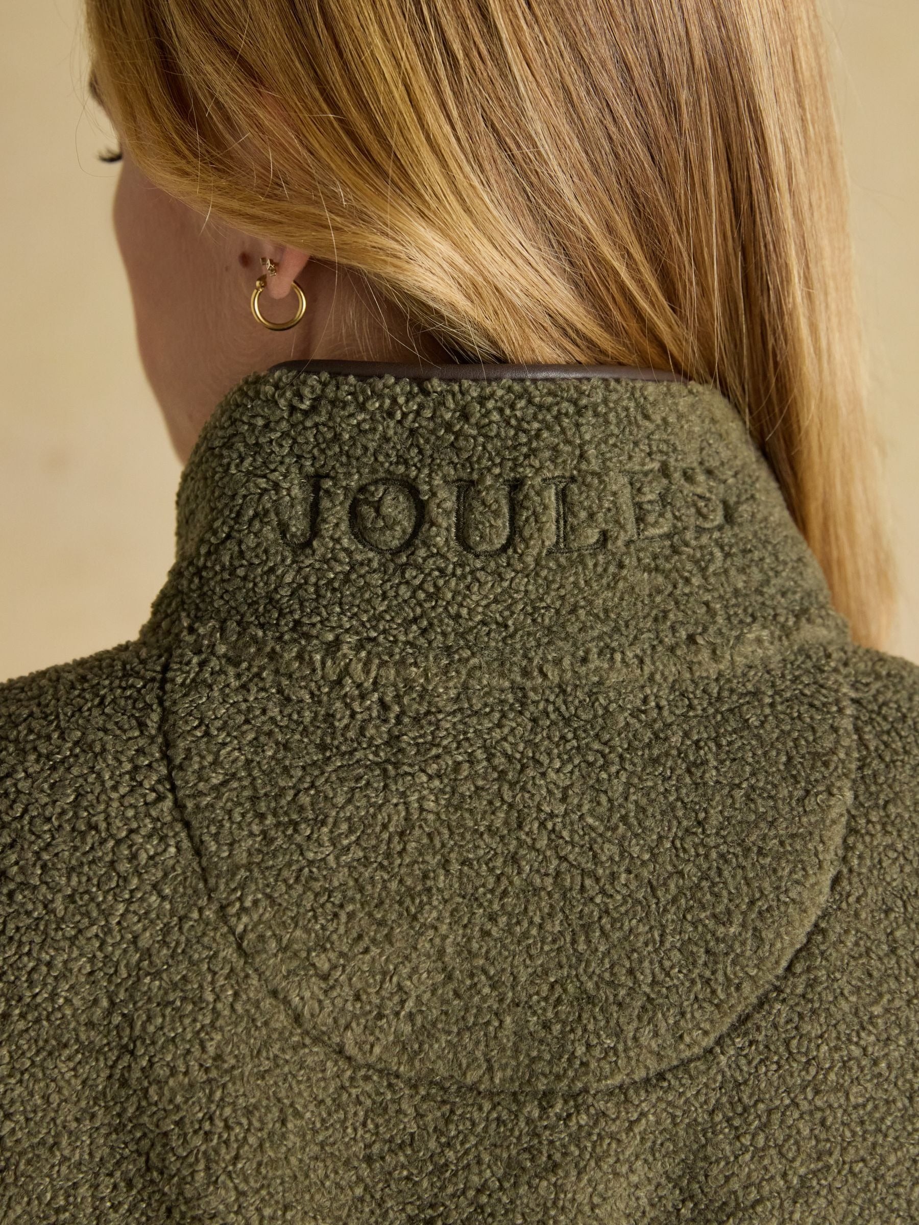 Borg Heritage Khaki Green Fleece Gilet