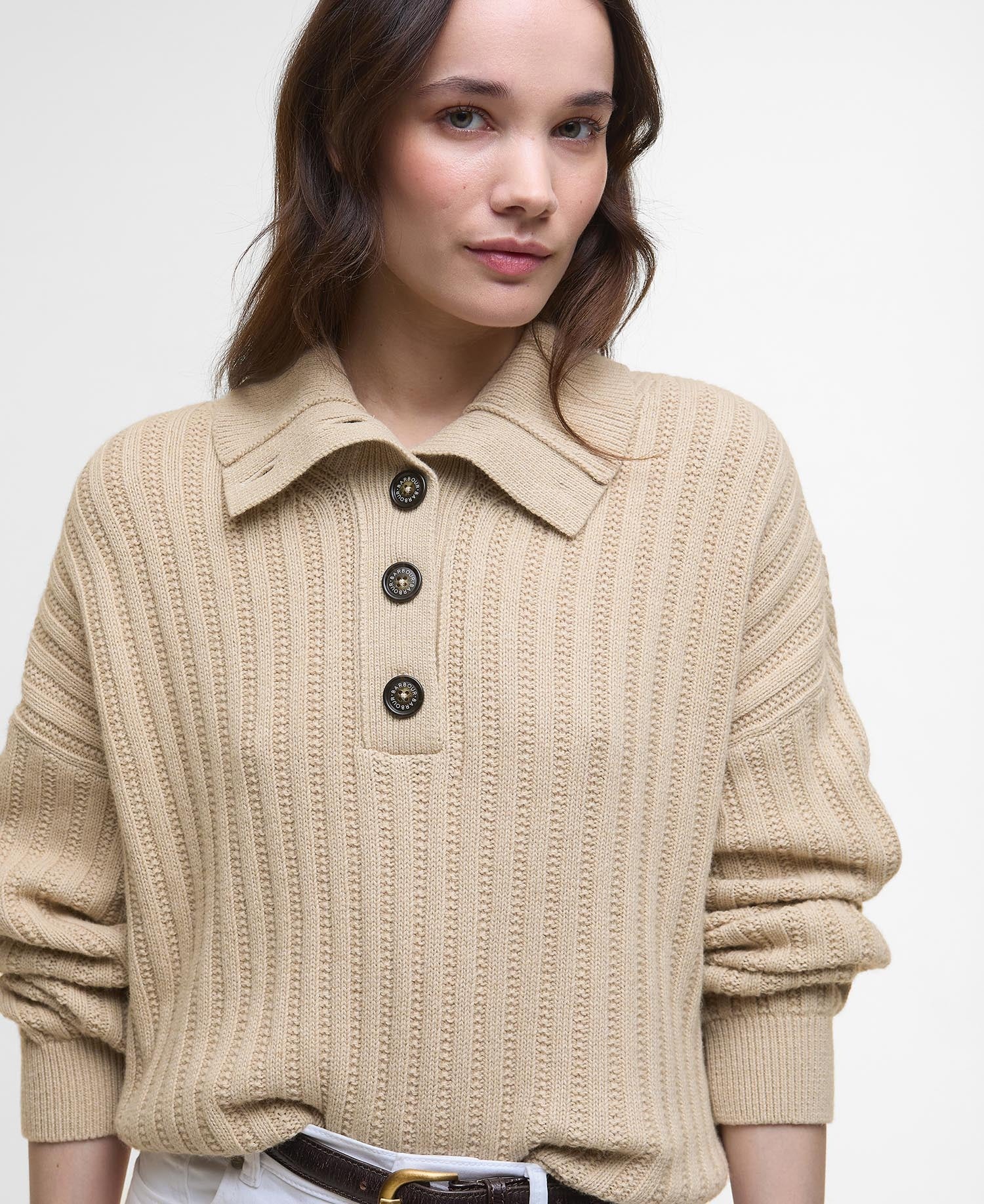 Norham Collared Jumper - Oatmeal