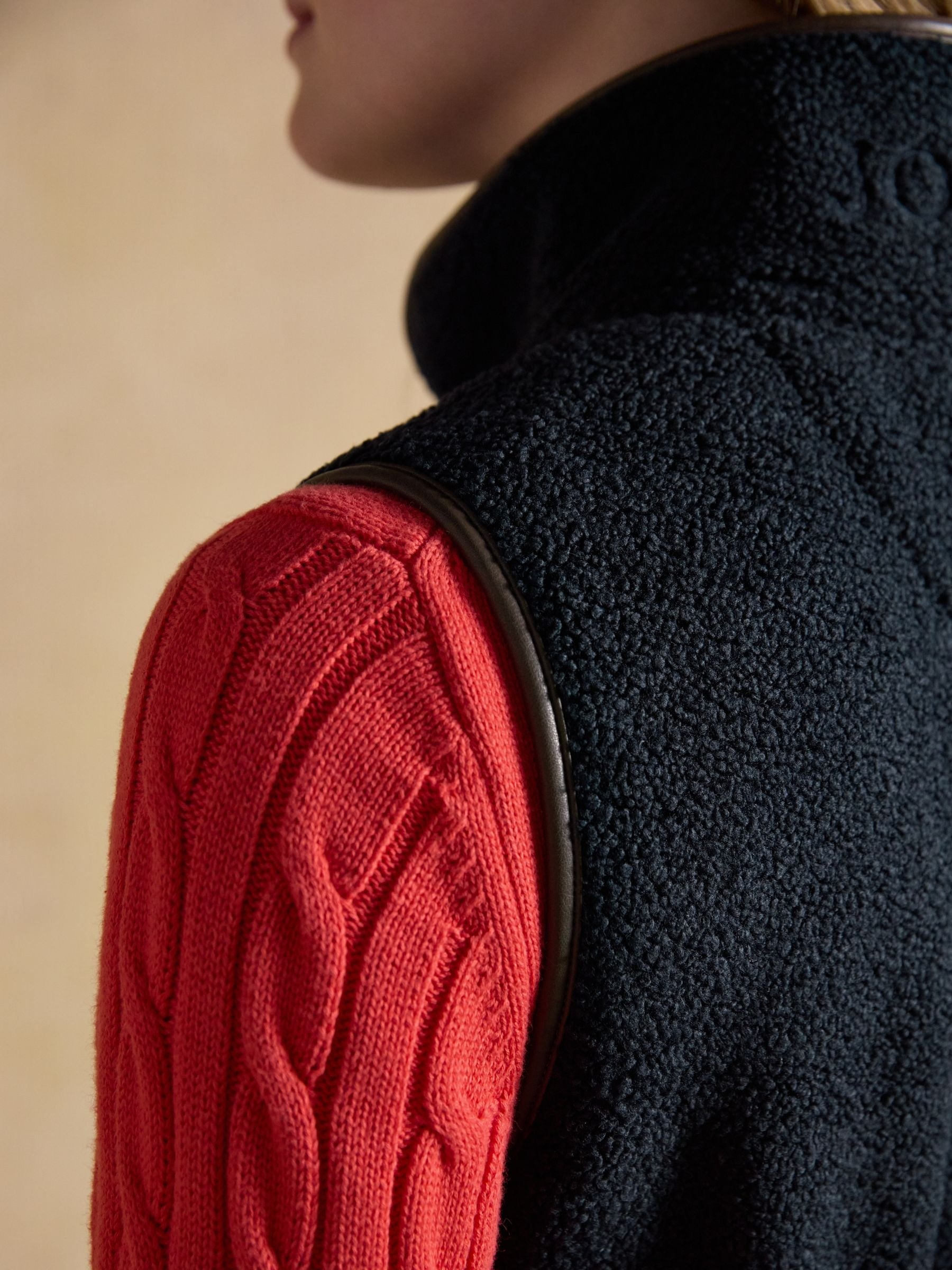 Borg Heritage Navy Fleece Gilet