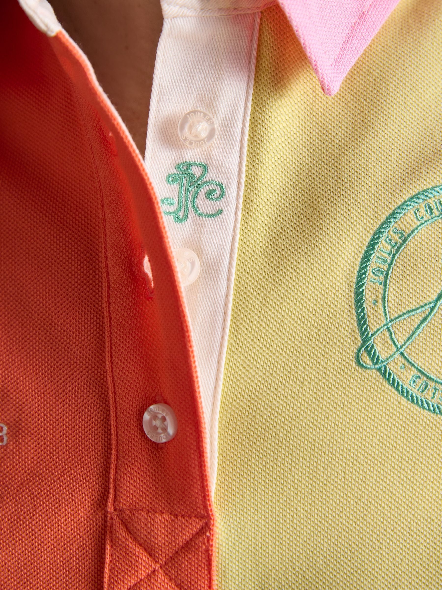 Beaufort Harlequin Embroidered Short Sleeve Polo Shirt
