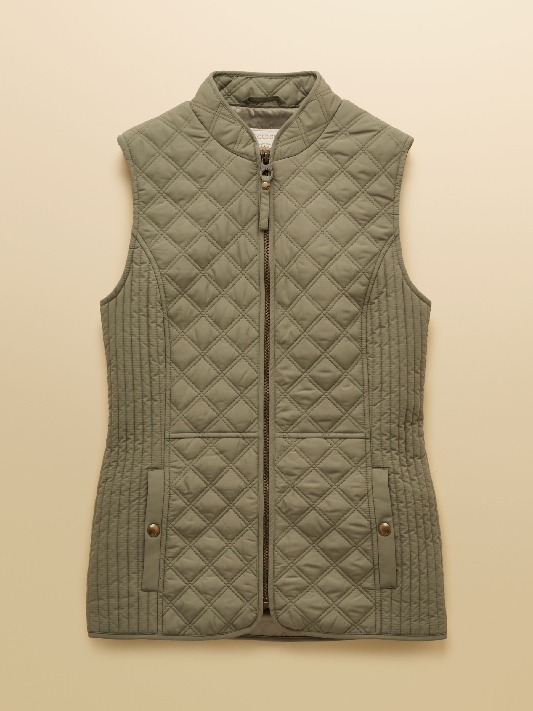 Minx Sage Green Showerproof Diamond Quilted Gilet