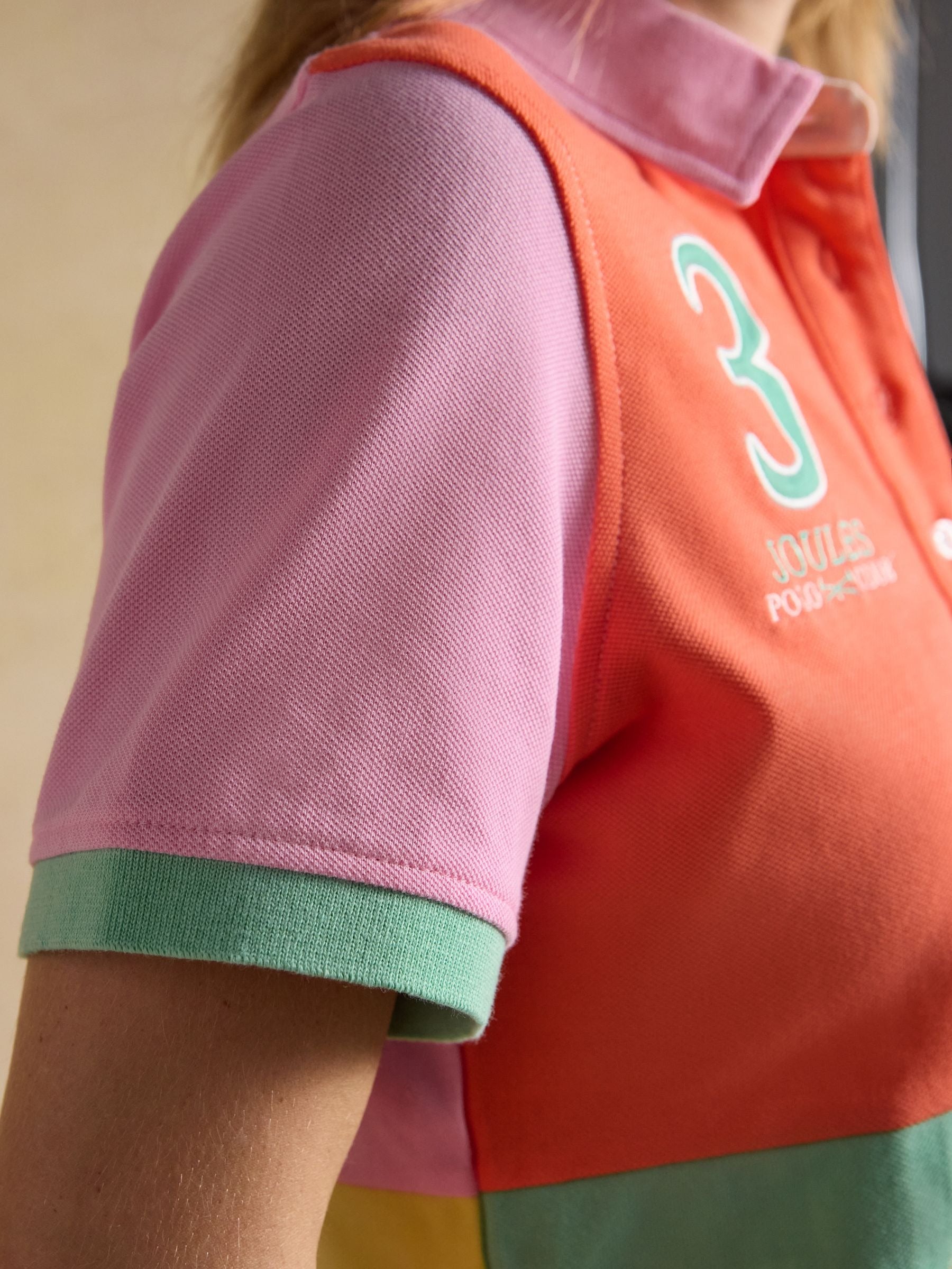 Beaufort Harlequin Embroidered Short Sleeve Polo Shirt