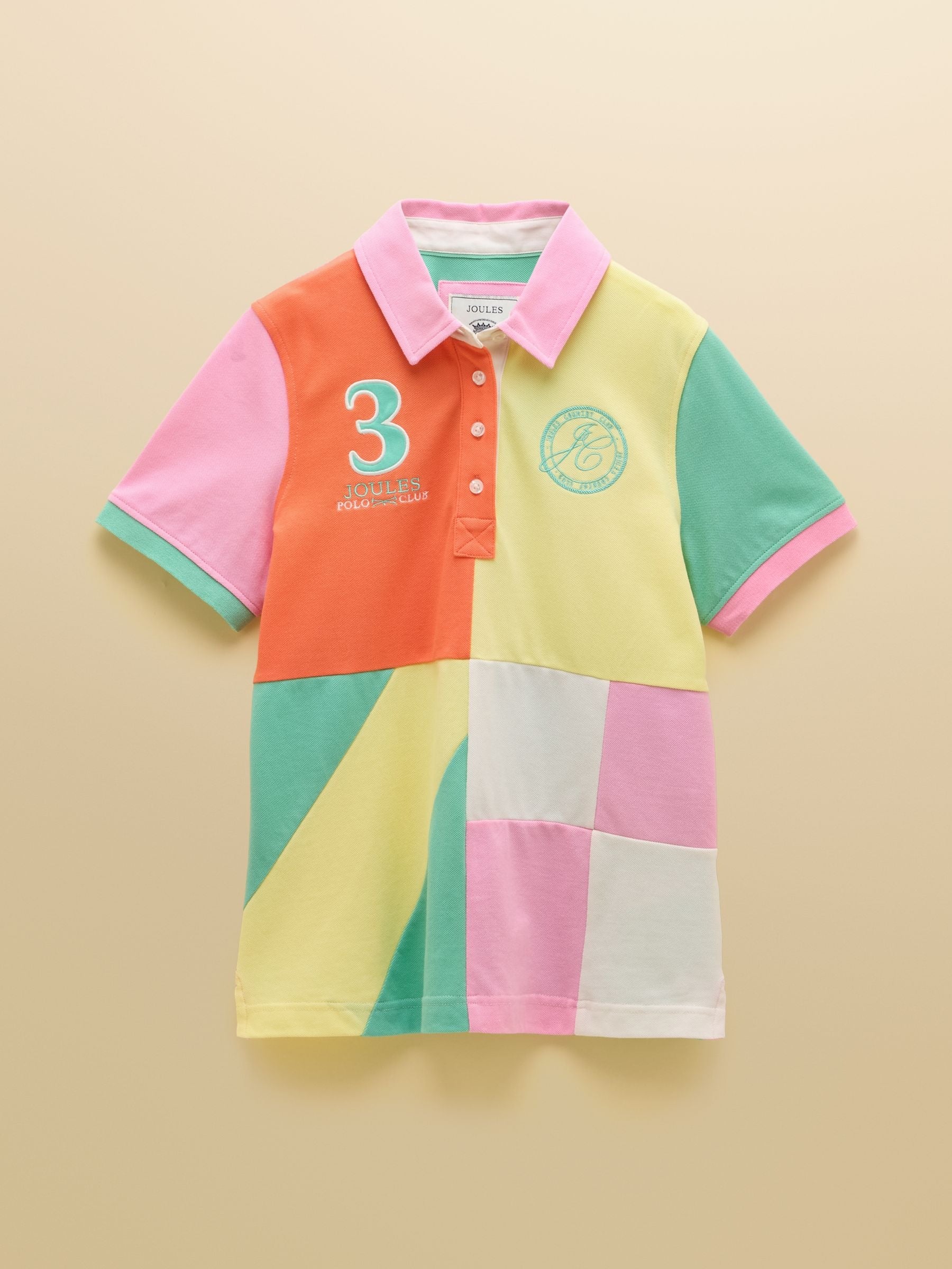 Beaufort Harlequin Embroidered Short Sleeve Polo Shirt