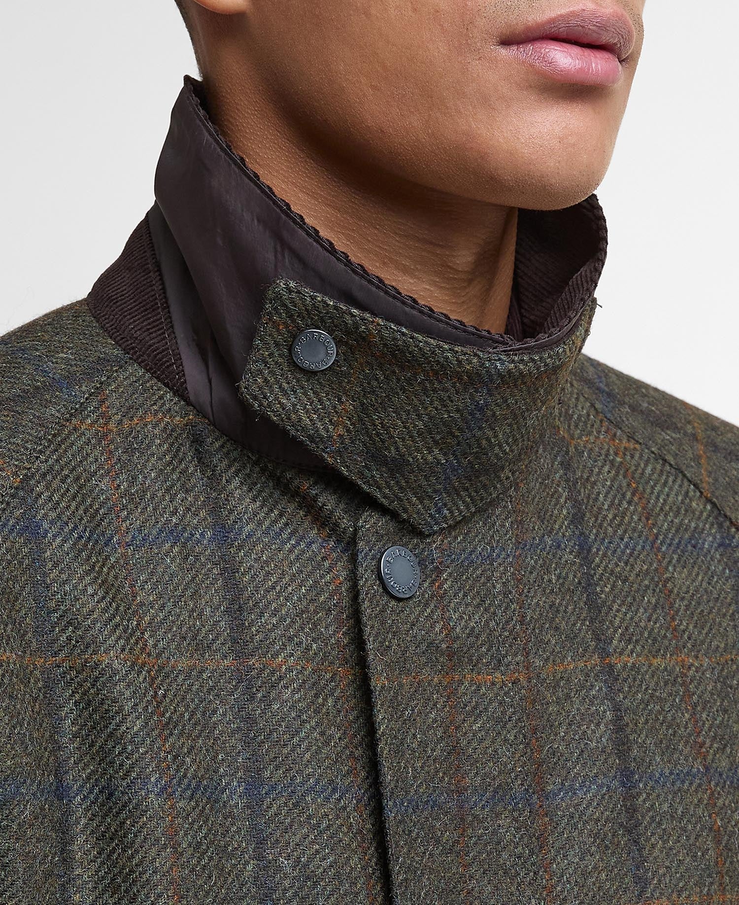 Bedale Check Wool Jacket - Brown