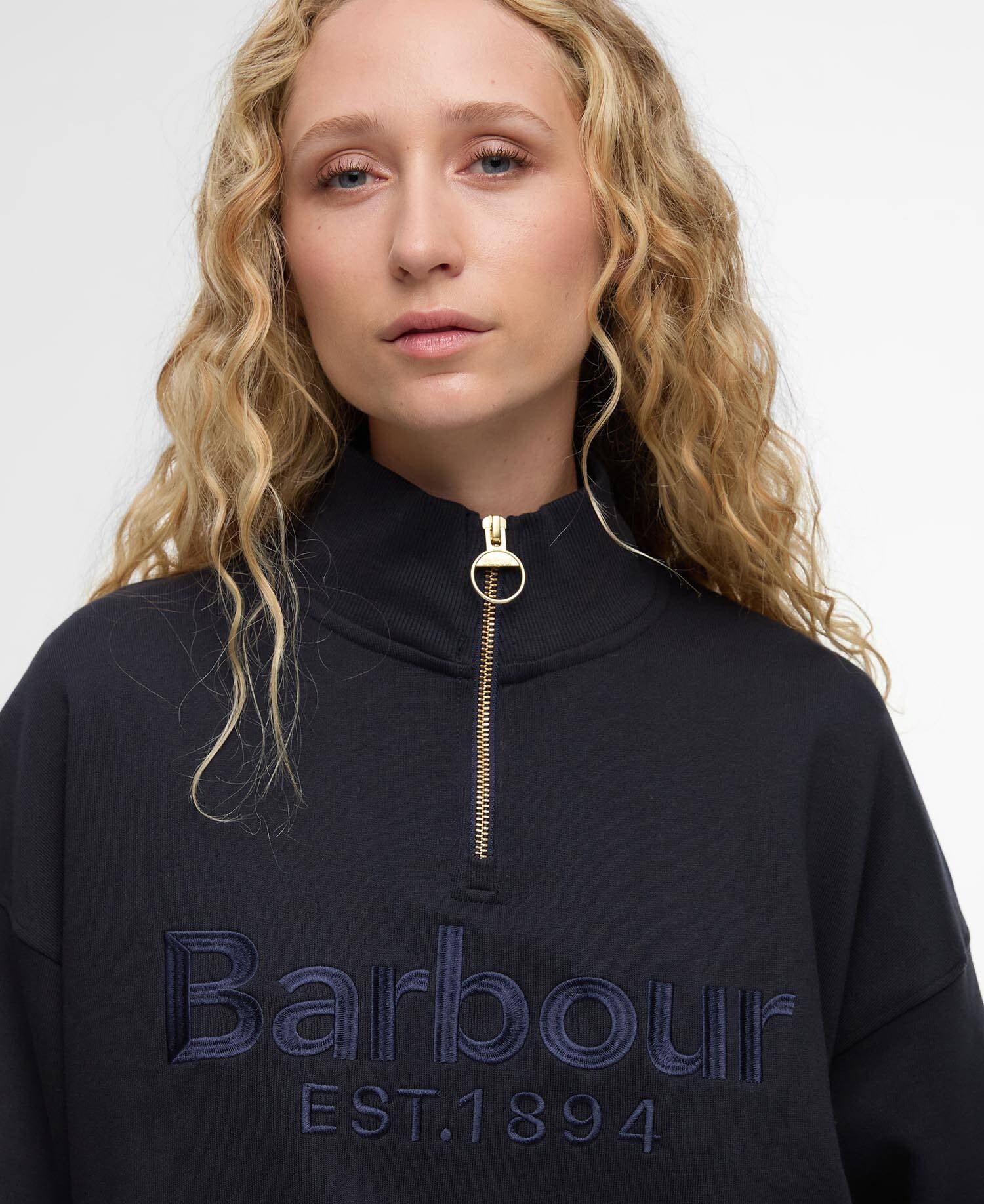 Sara Half Zip Sweatshirt - Dark Navy