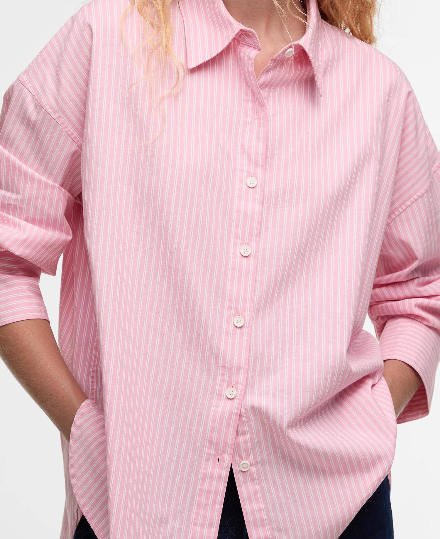 Rosie Shirt - Cherry Blossom Stripe