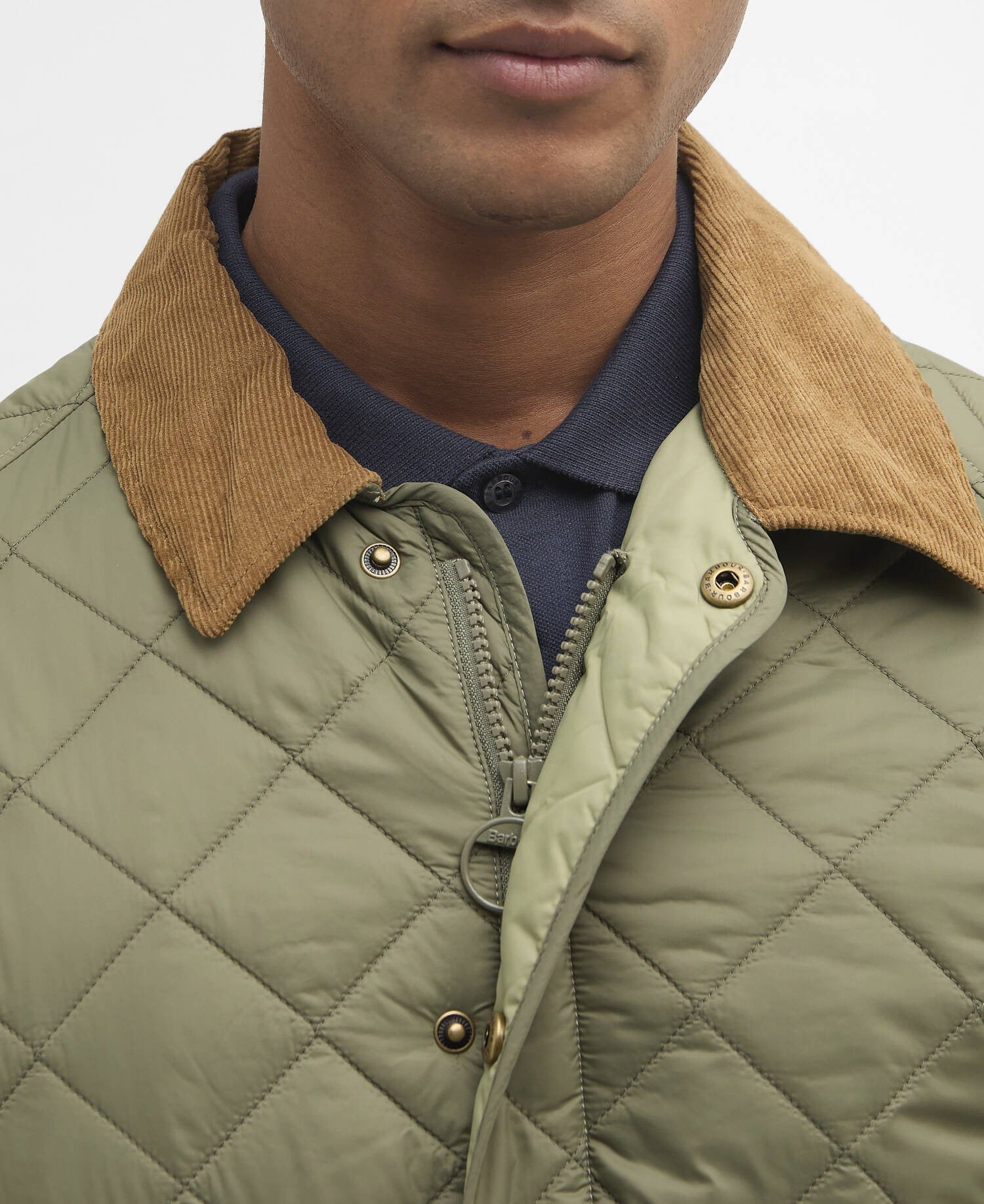 City Bedale Quilted Jacket - Dusty Olive