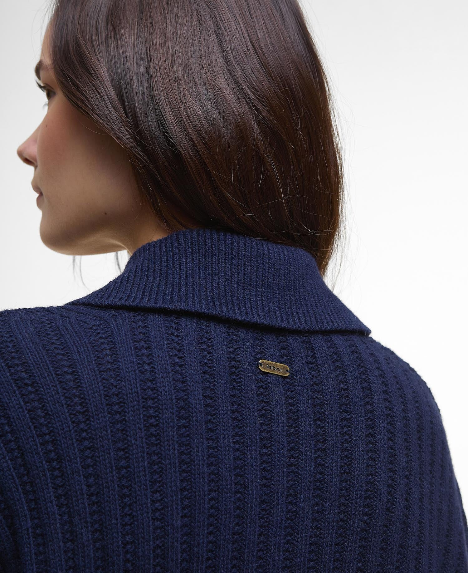 Norham Collared Jumper - Navy