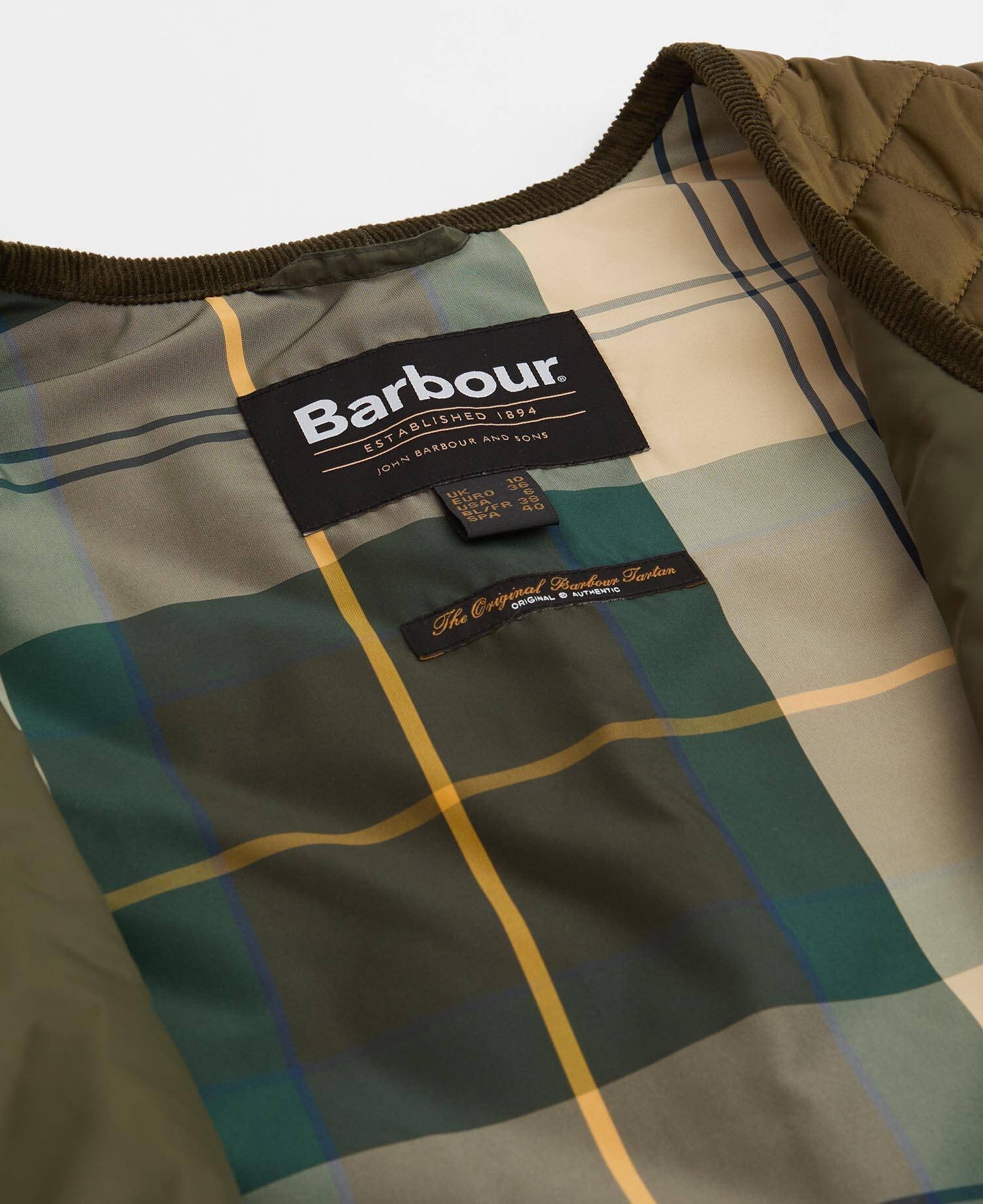 Heslerton Gilet - Golden Olive/Olive/Ancient Tartan