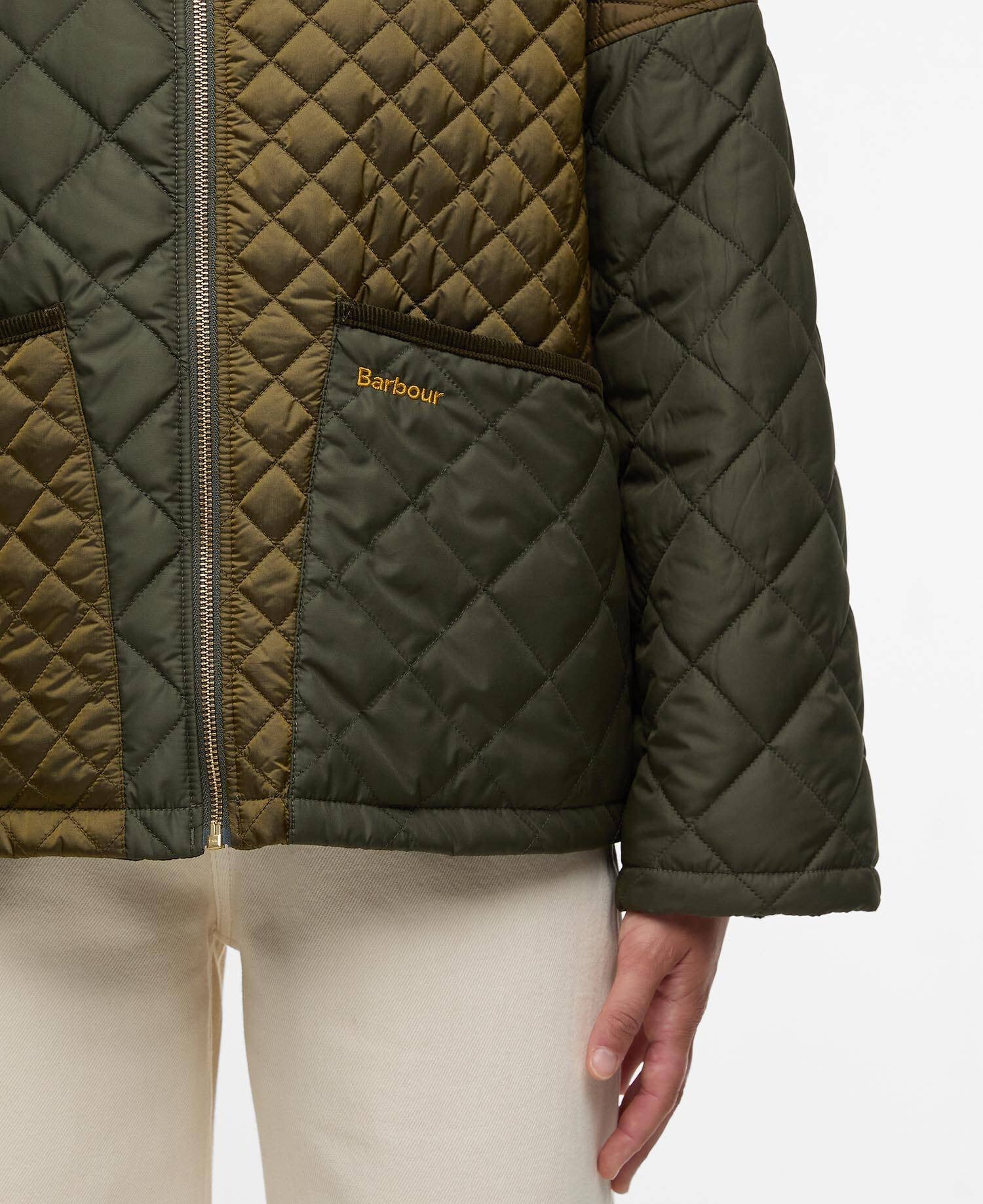 Danby Quilted Jacket - Golden Olive/Olive/Ancient Tartan