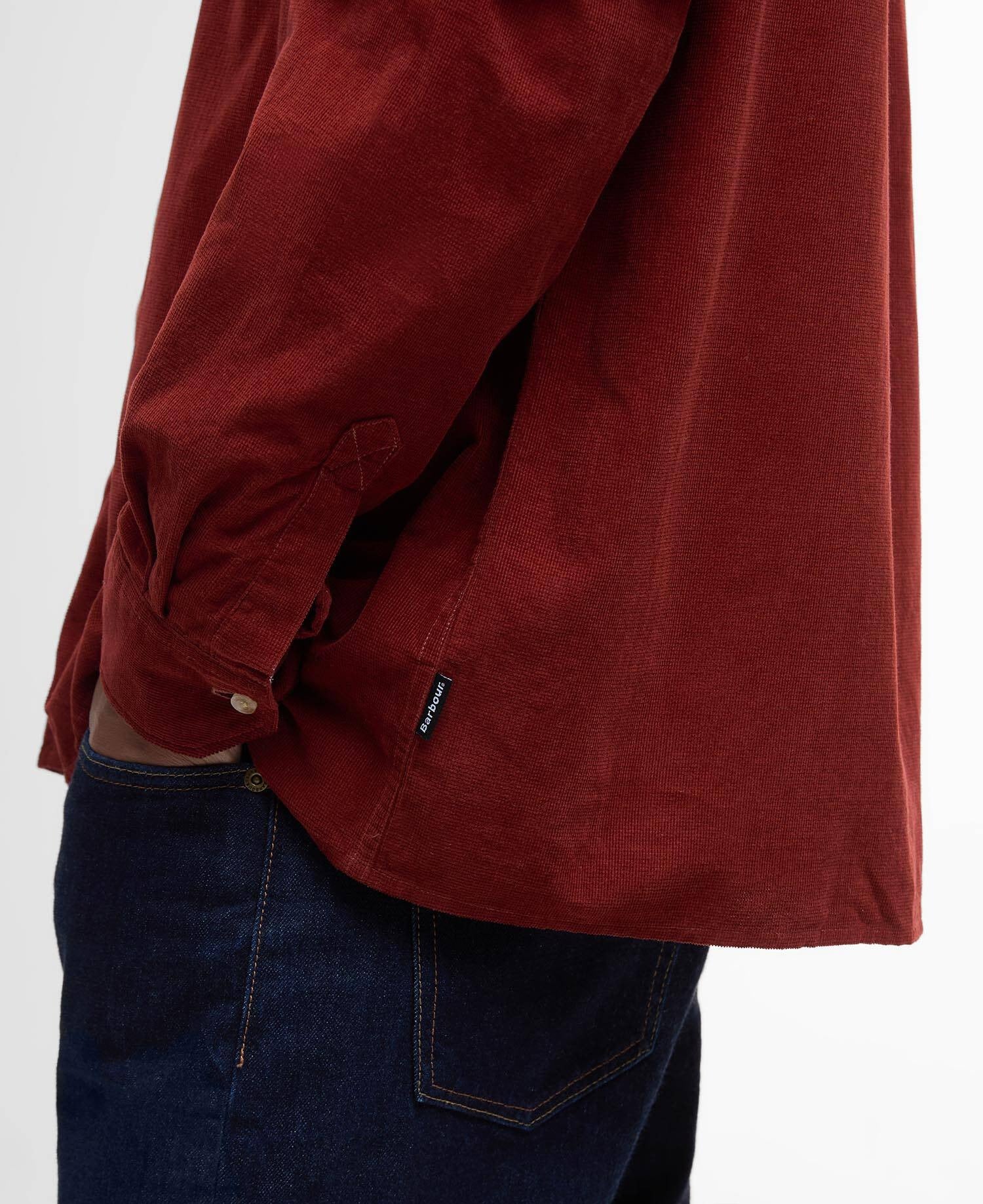 Haltcliff Cord Relaxed Shirt - Fired Brick