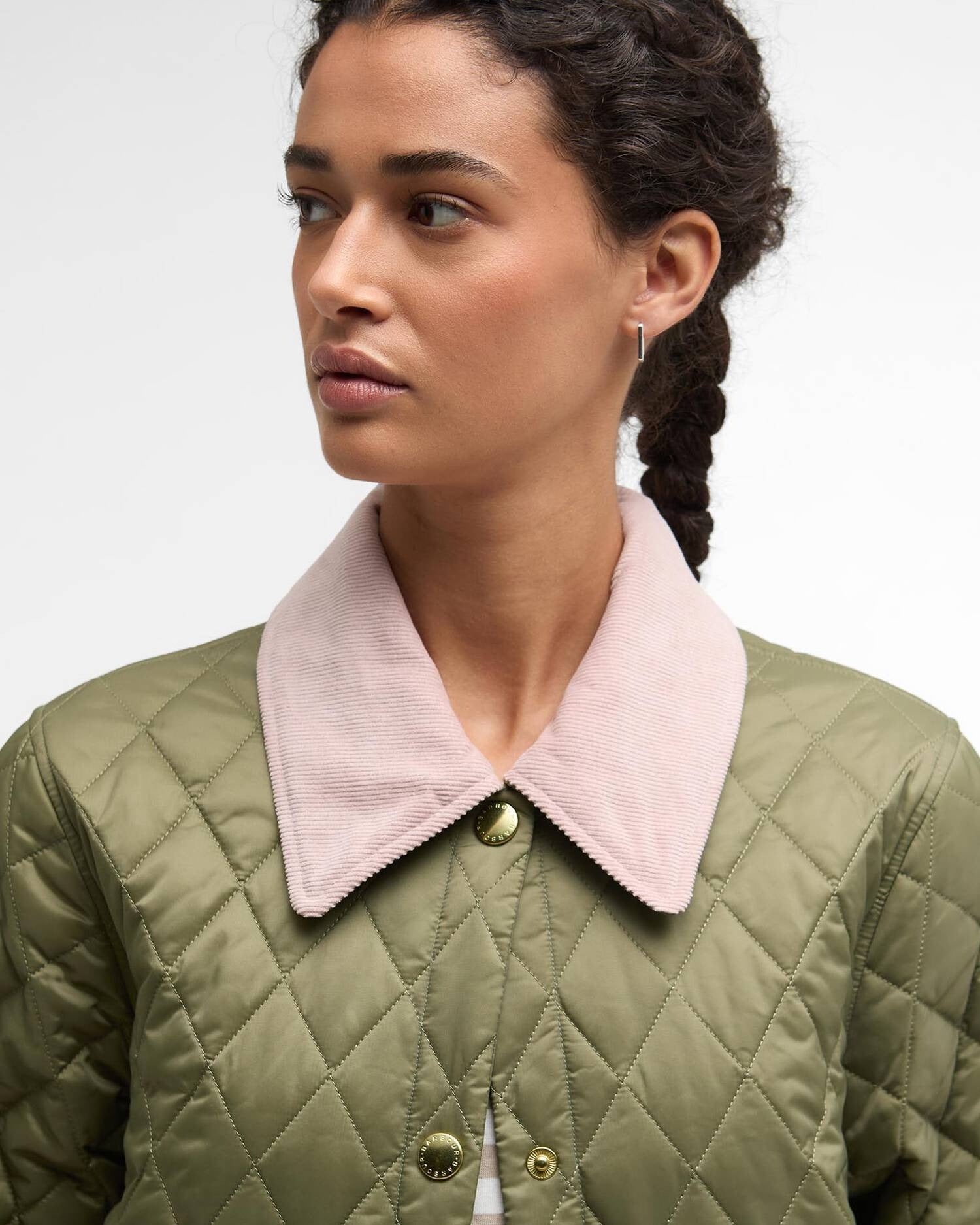 Icons Modern Liddesdale Quilted Jacket - Bleached Olive/Ancient/Gardenia